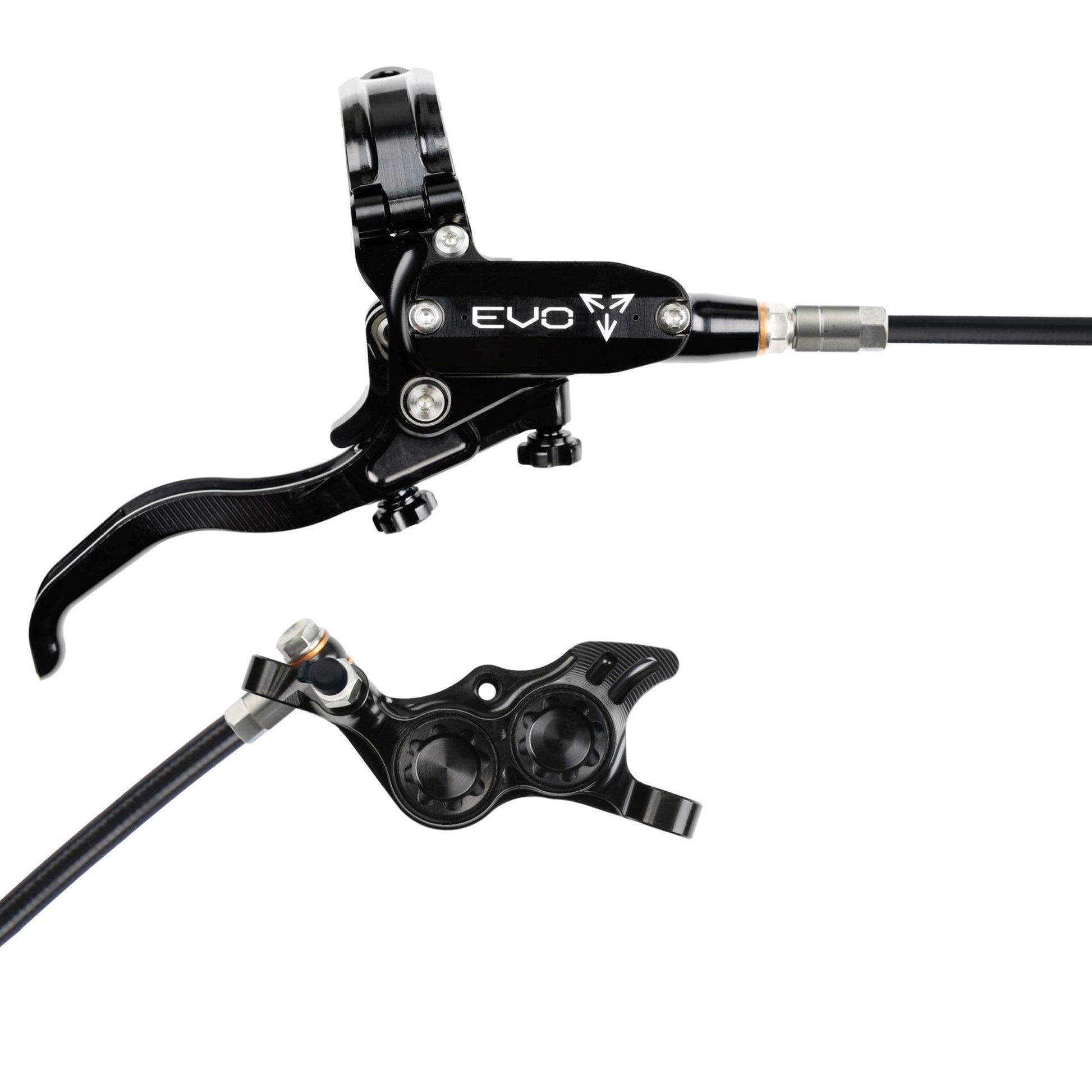 Hope Tech EVO TR4 Disc Brake - Rear - Left Lever - 2000mm - Black - Black - Image 1