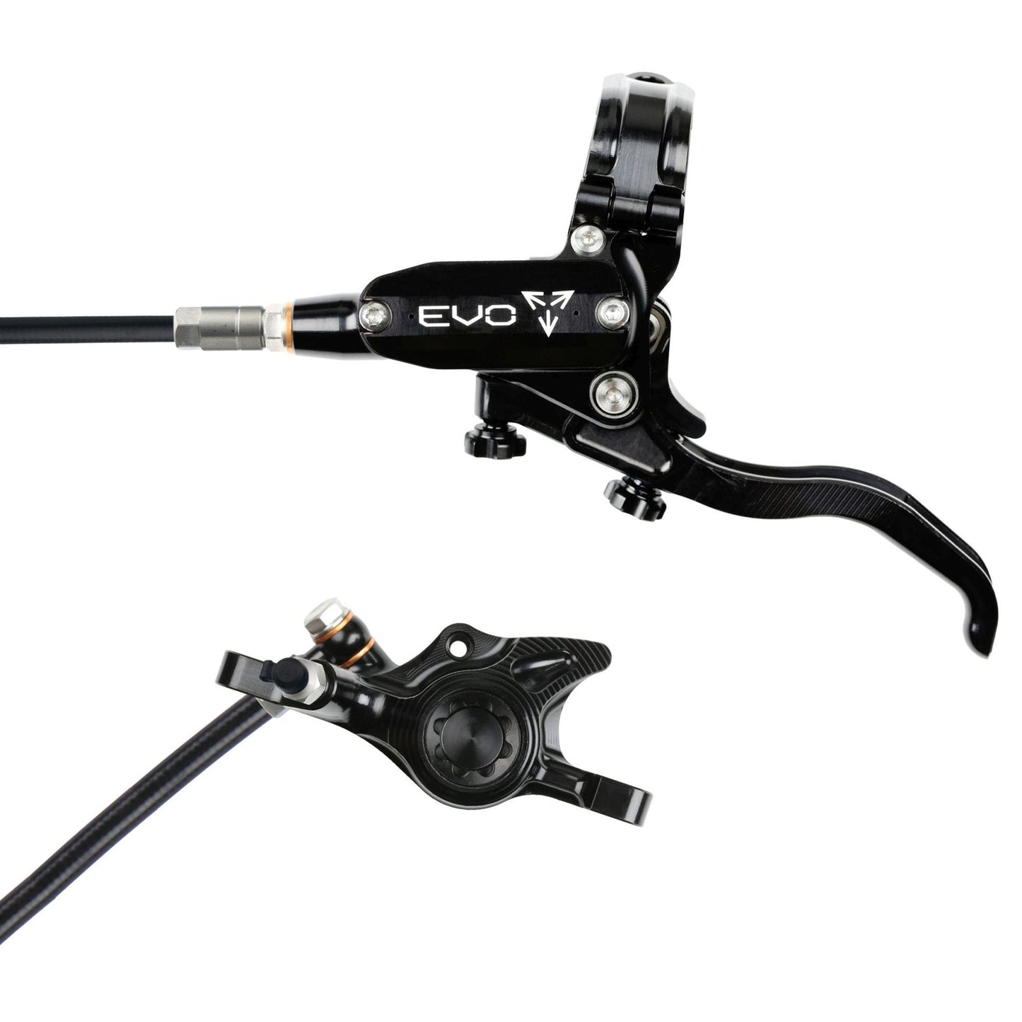 Hope Tech EVO X2 Disc Brake - Front - Right Lever - 2000mm - Black - Black - Image 1