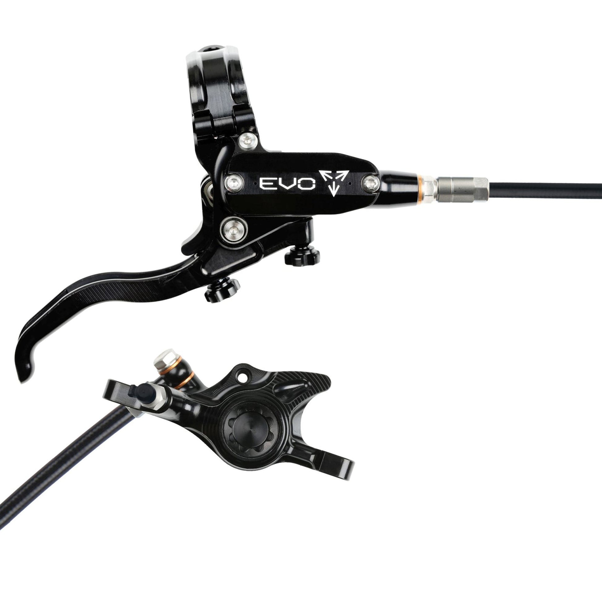 Hope Tech EVO X2 Disc Brake - Rear - Left Lever - 2000mm - Black - Black - Image 1