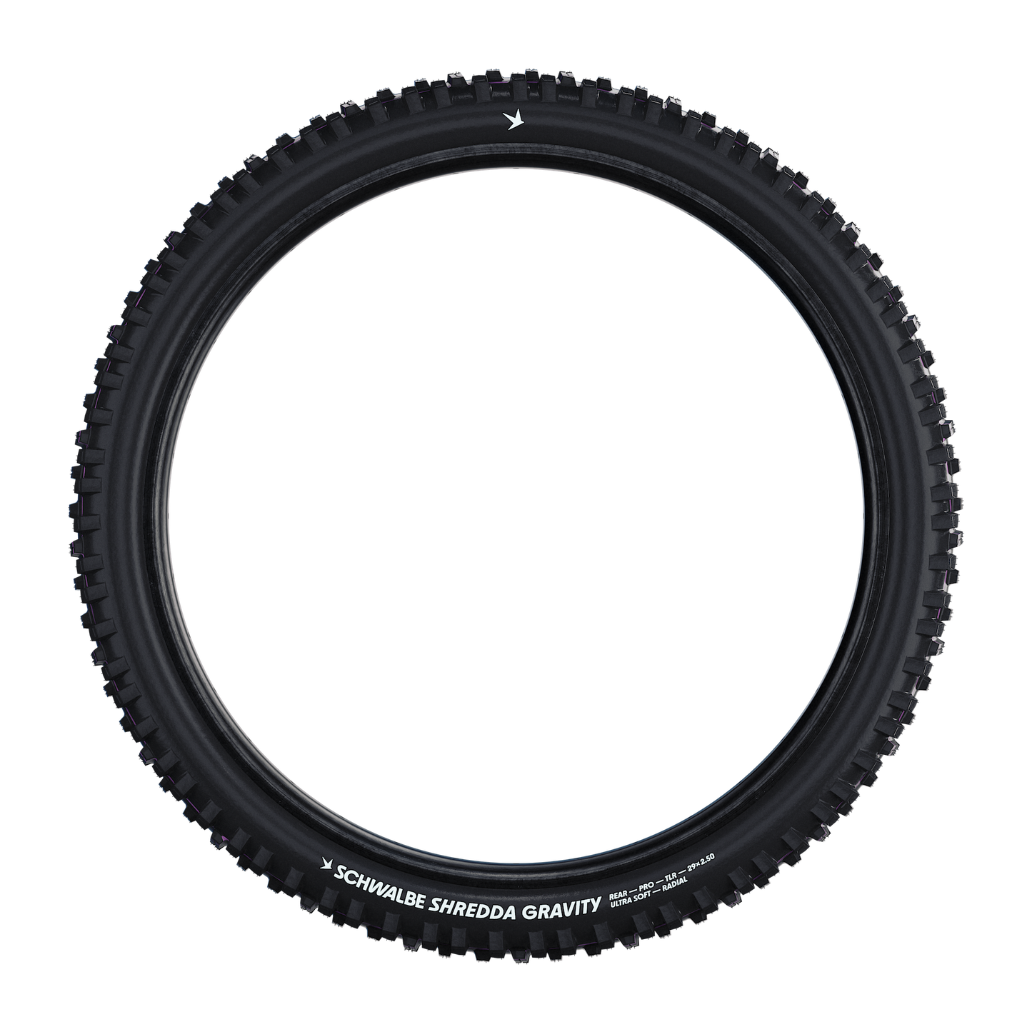 Schwalbe Shredda Radial Rear Tyre - 27.5 Inch - 2.5 Inch - Yes - Addix Ultra Soft - Gravity Pro - Soft - Heavy Duty Protection - Folding - Black