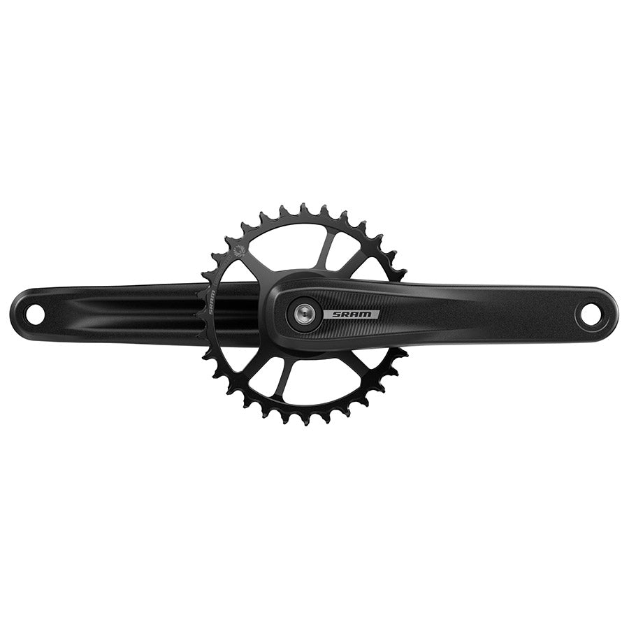SRAM Eagle S100 Crankset - 68-73mm and BB86-92 - 28.99mm DUB - SRAM Direct Mount - 155mm - Black - Powerspline 32T Steel