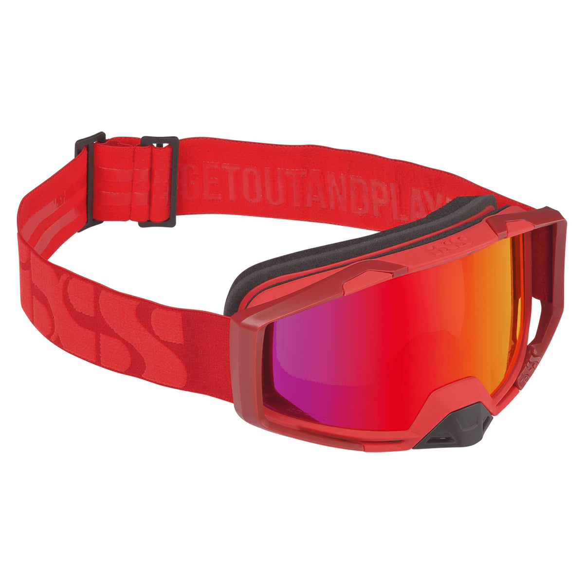 iXS Trigger+ Goggles - One Size Fits Most - Racing Red Lens - Image 2