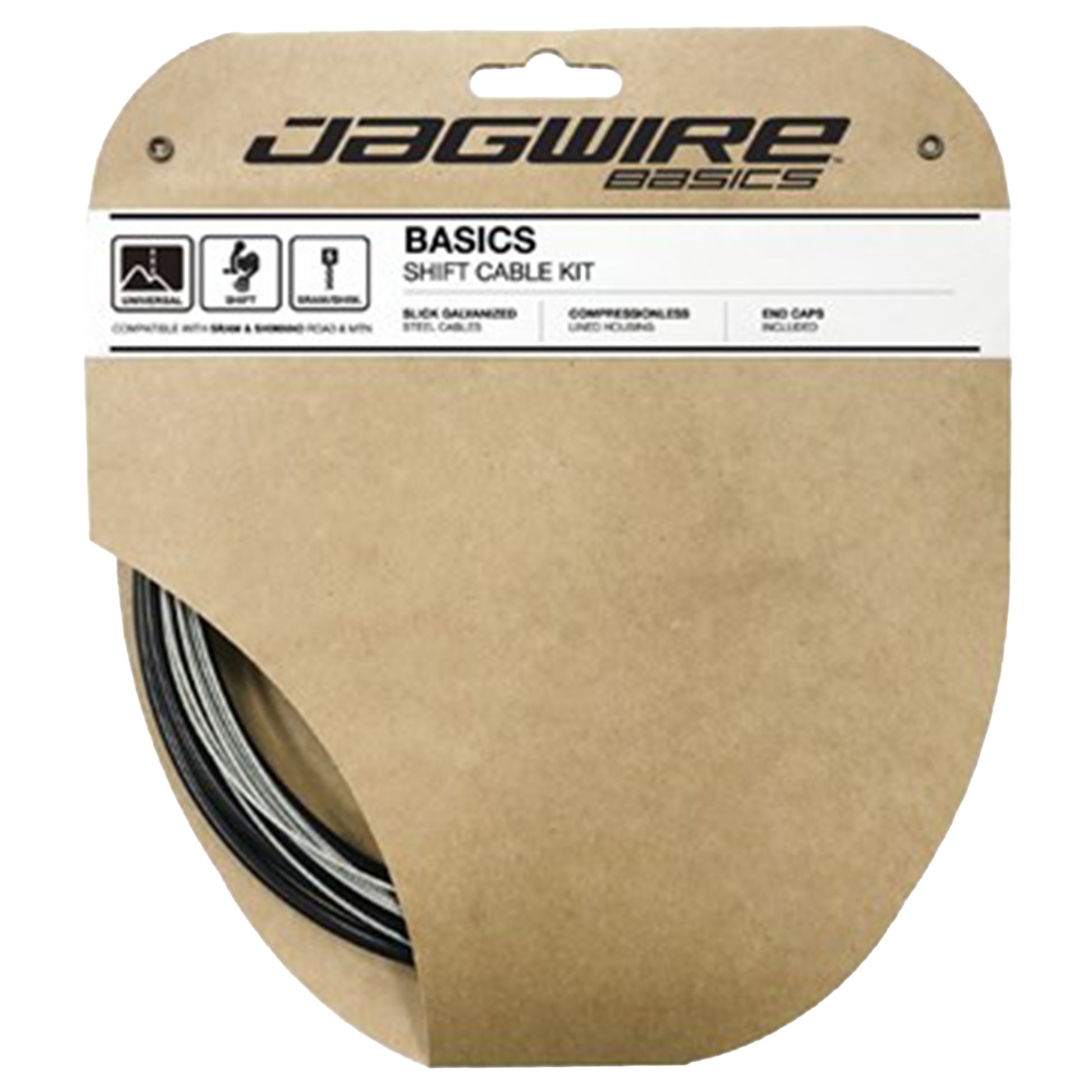 Jagwire Basic Shift Kit - Black - 2 X Slick Inners Lex Housing - Image 1