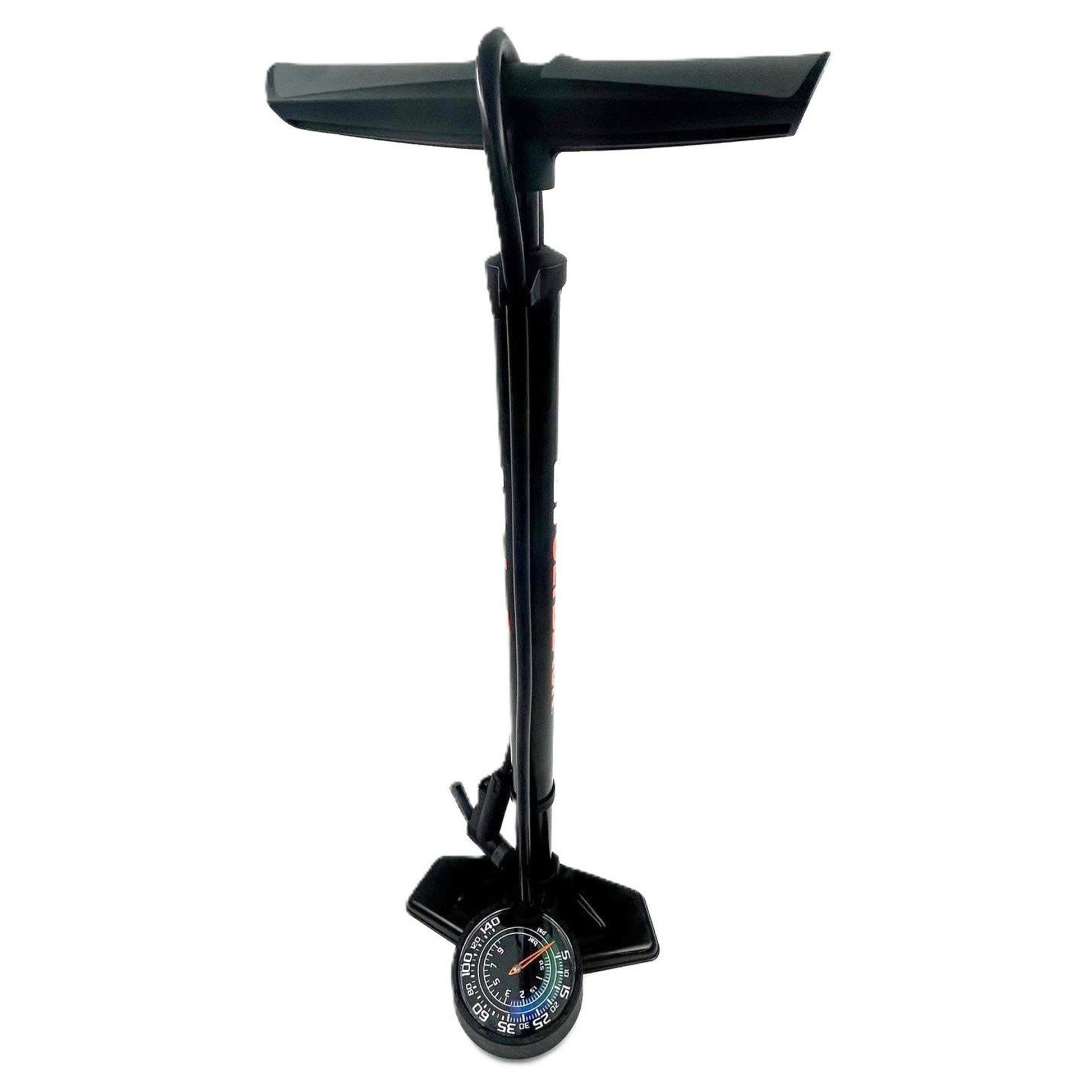 JetBlack Biggest Fella 2.0 Dual Gauge Floor Pump for MTB & Road - Image 1