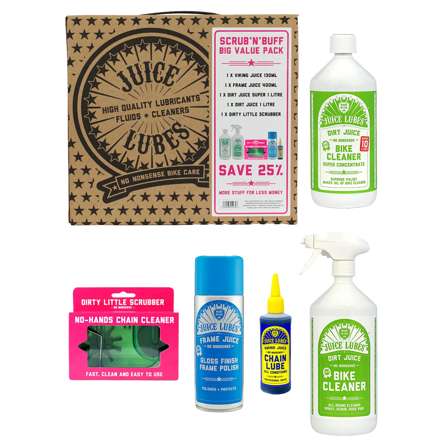 Juice Lubes Scrub & Buff Pack - 1L - Image 1