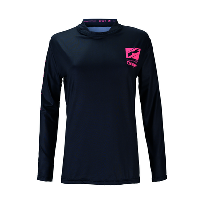 Kenny Racing Charger Women's Long Sleeve Jersey - Women's L - Black - Image 1