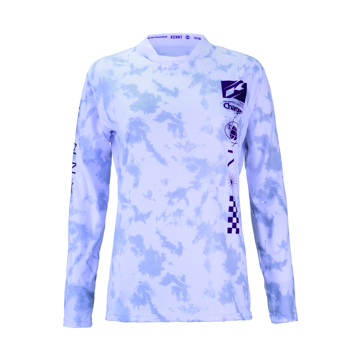 Kenny Racing Charger Women's Long Sleeve Jersey - Women's M - Dye White - Image 2