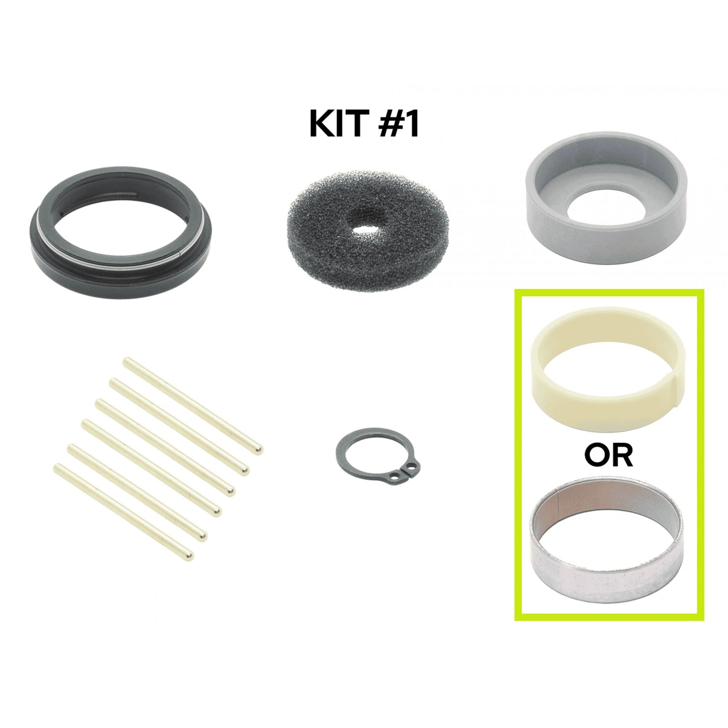 BikeYoke Divine SL / Rascal Service Kit - Black - Kit 2