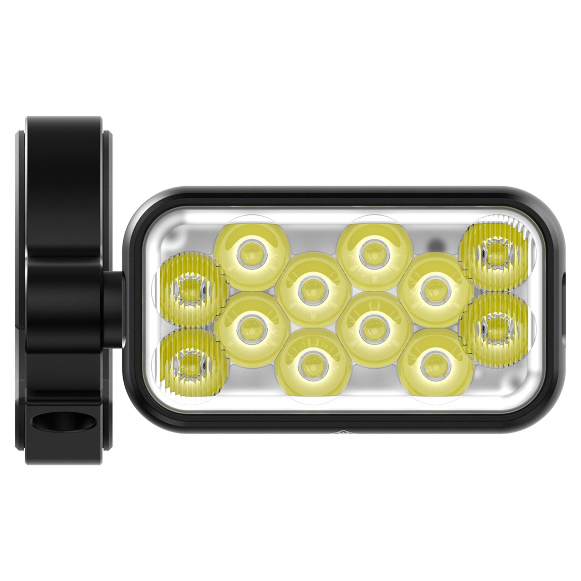 Knog Blinder X 1800 Front Light - Front - 1800 - Black - w/battery and mounts - Image 1