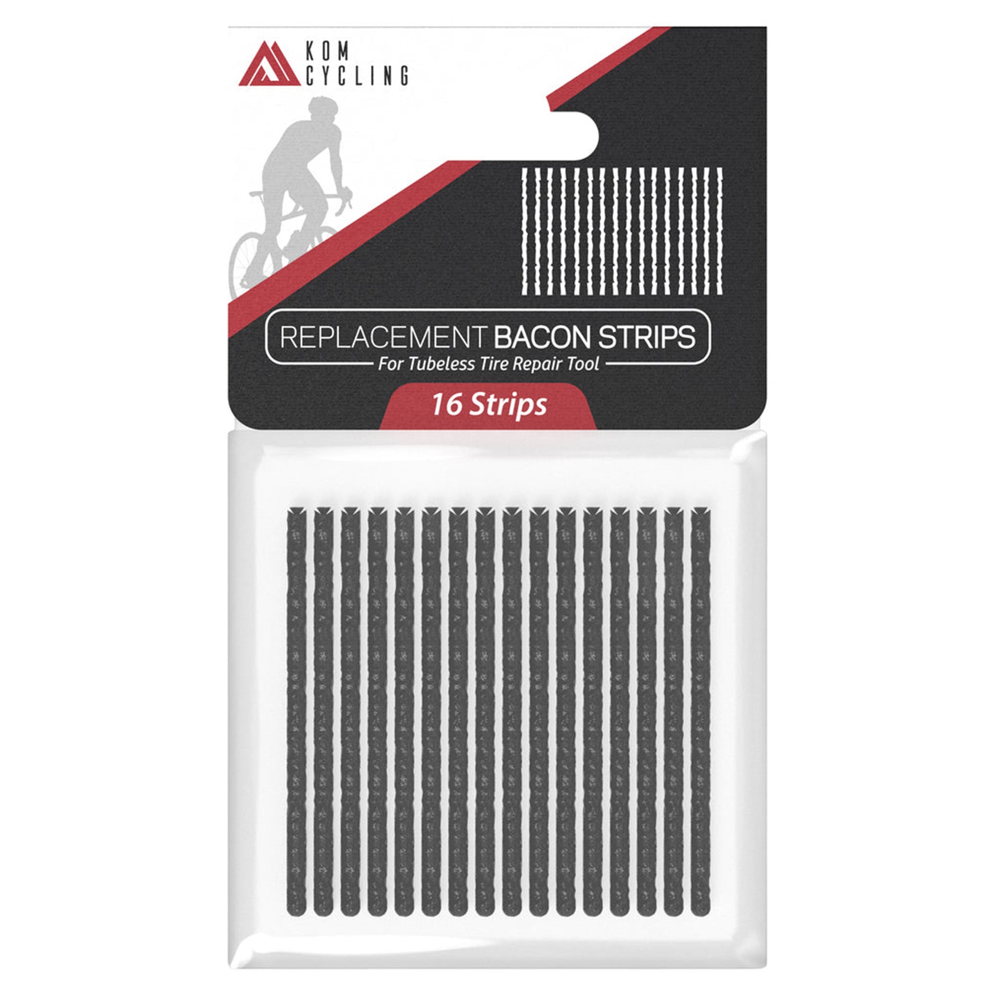KOM Cycling Tubeless Repair Strips - Black - 16 - Image 1