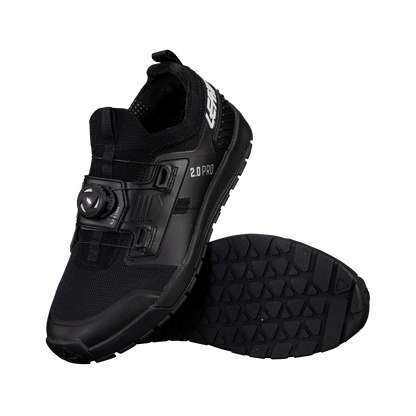 Leatt 2.0 Pro Flat Pedal Shoes - US 9.0 - Black - Image 1