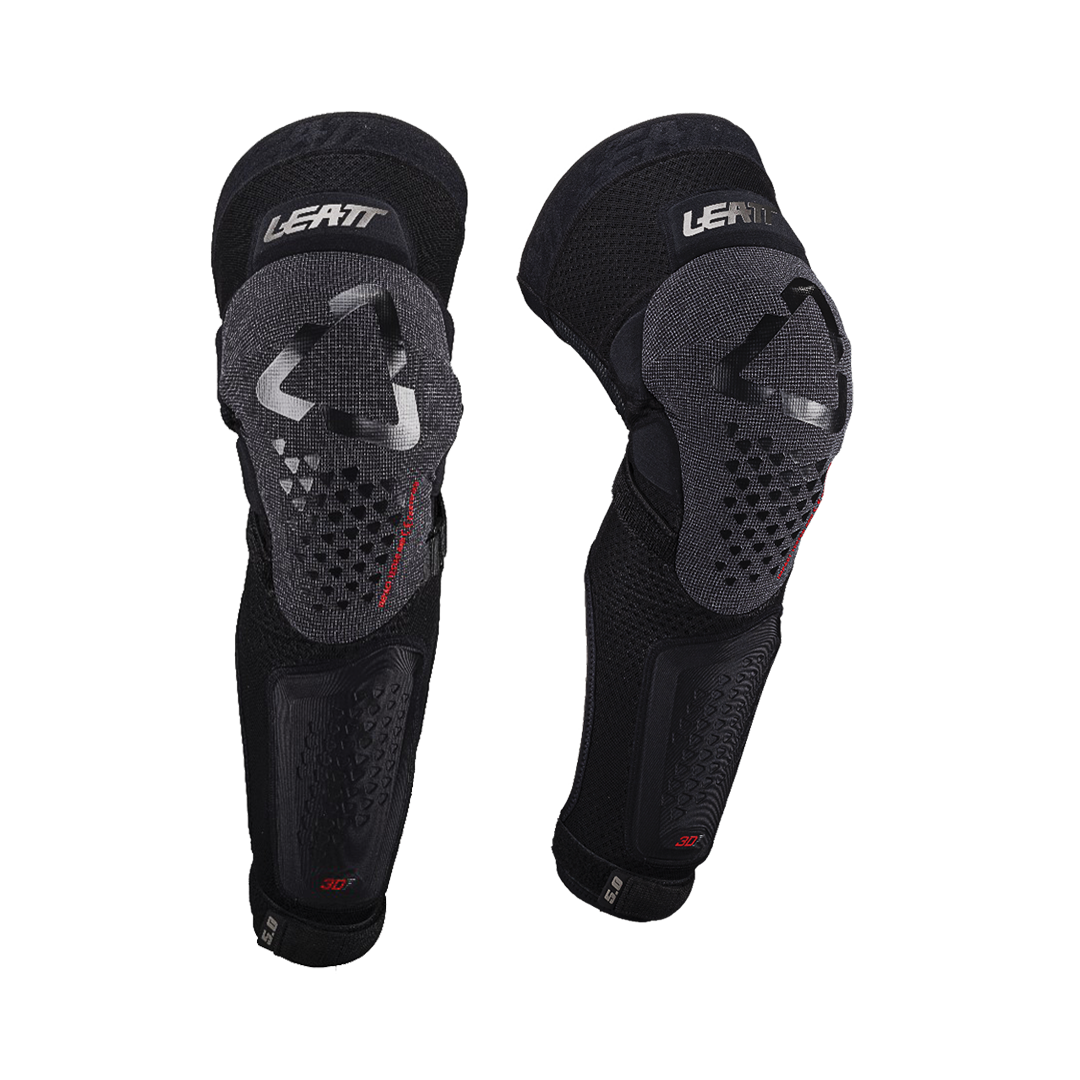 Leatt 3DF 5.0 Evo EXT Knee Guard - 2XL - Black - Image 1