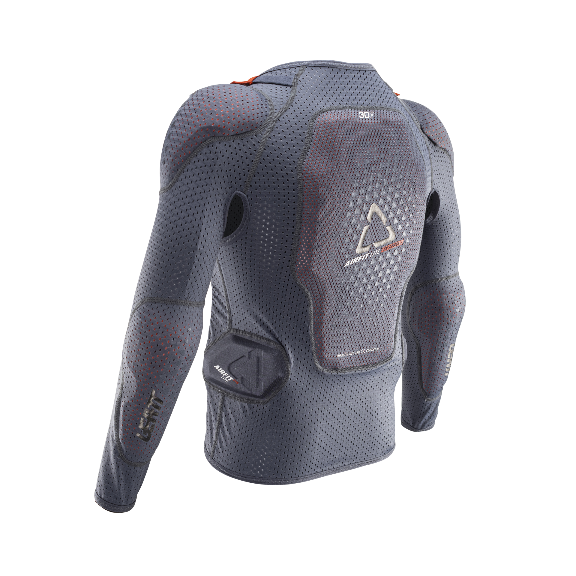 Leatt 3DF AirFit Evo Lite Jr Body Protector - Youth S-M - Grey - Image 3