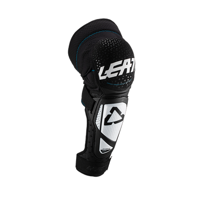 Leatt 3DF Hybrid Ext Knee-Shin Guard - S-M - White - Black - Image 1