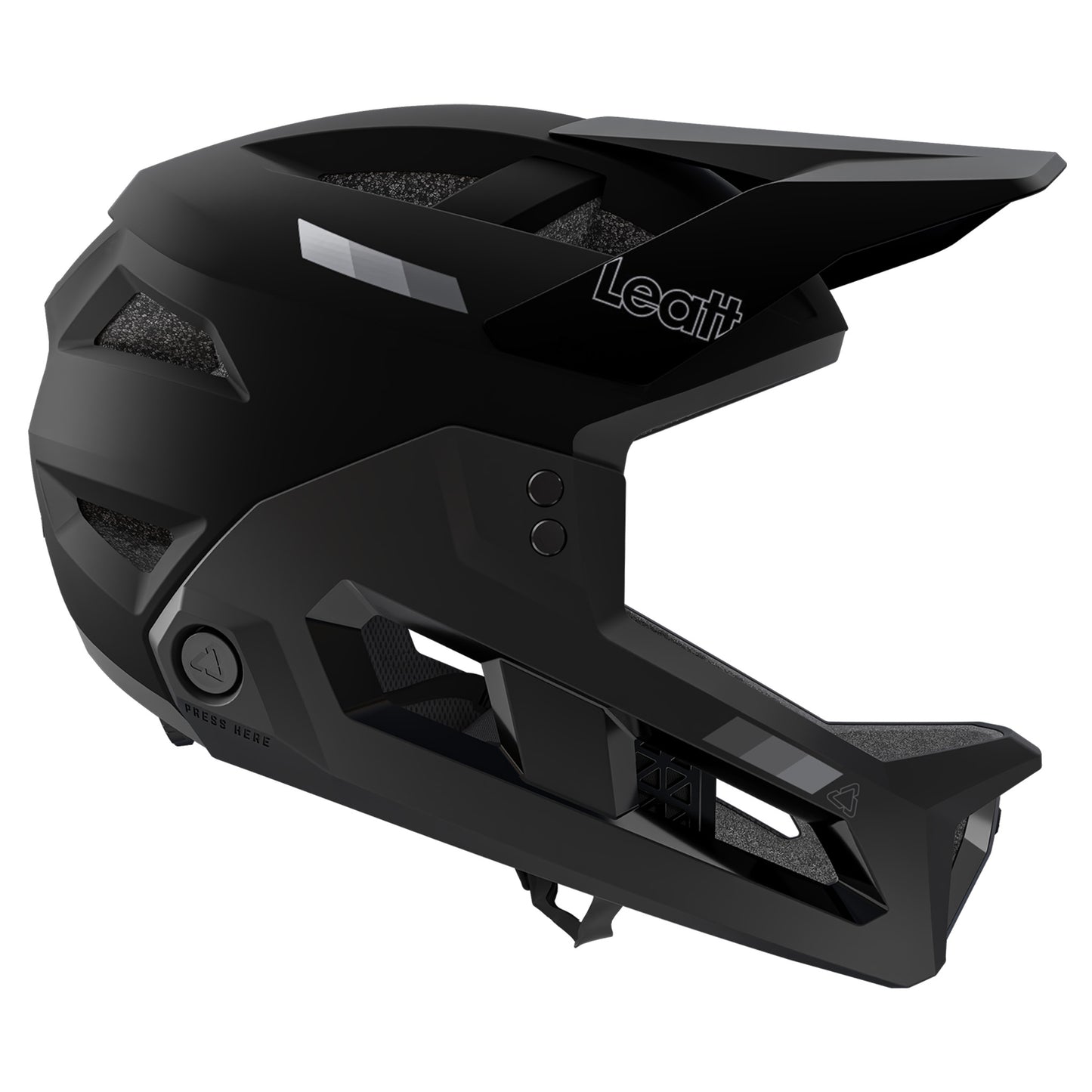 Leatt Enduro 2.0 Youth Helmet - XS - Stealth Black/Grey - Image 1