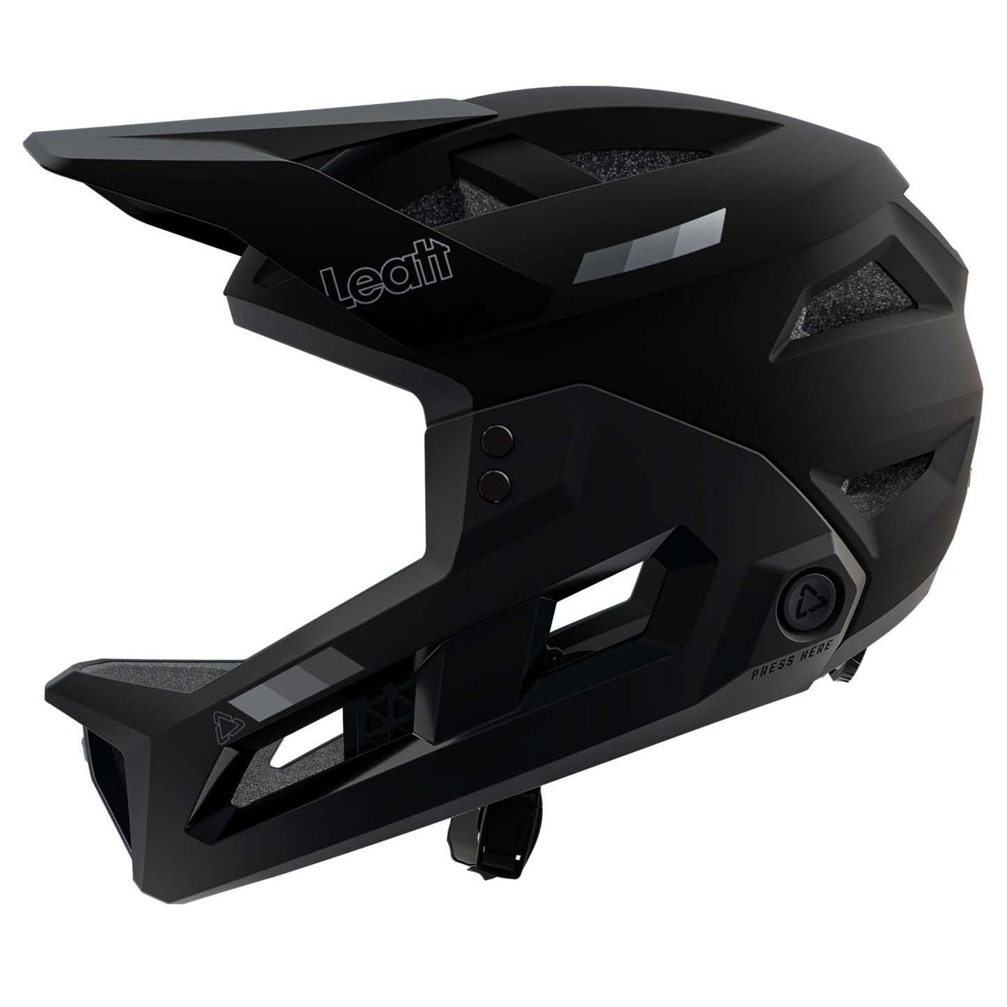 Leatt Enduro 2.0 Youth Helmet - XS - Stealth Black/Grey - Image 2