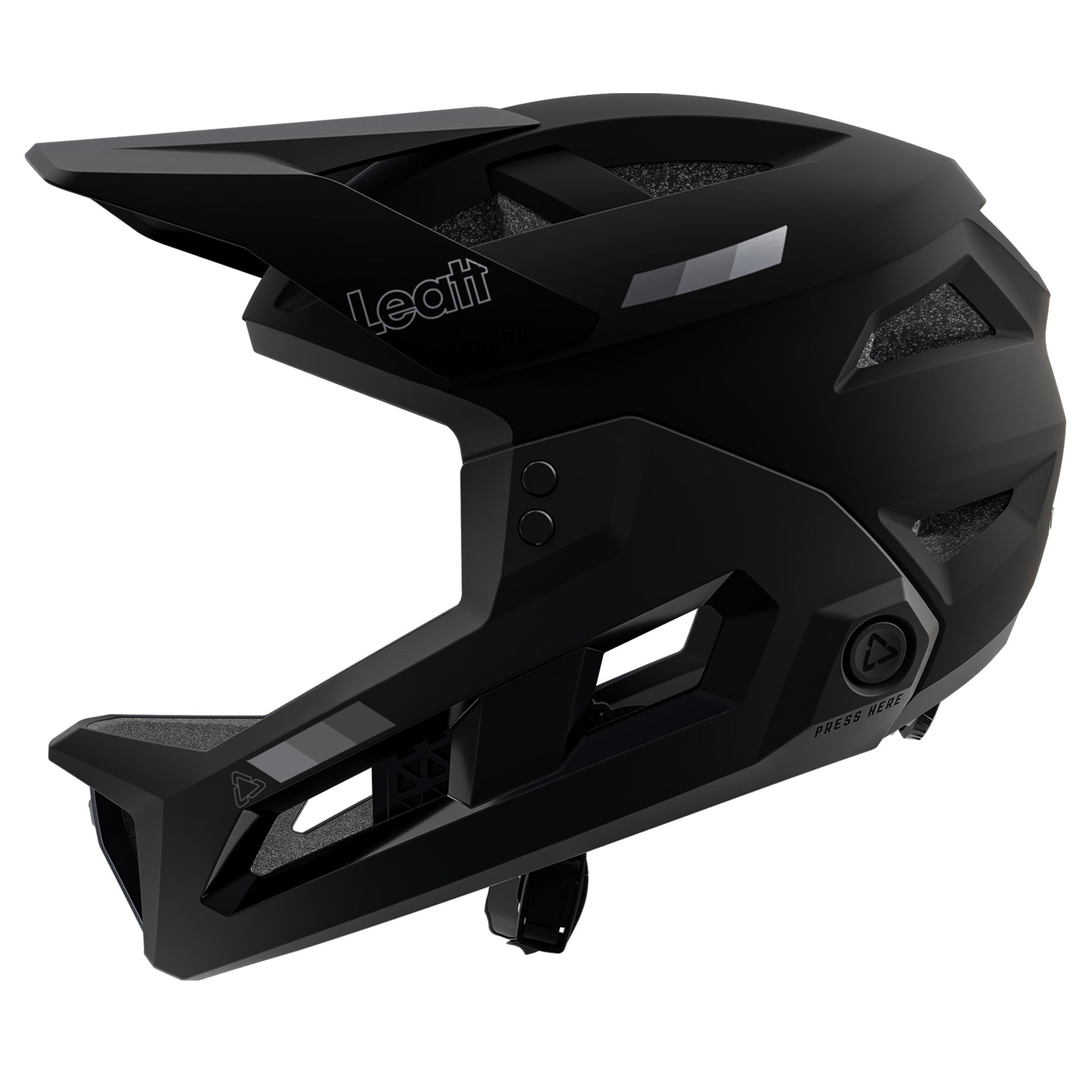 Leatt Enduro 2.0 Youth Helmet - XS - Stealth Black/Grey - Image 2