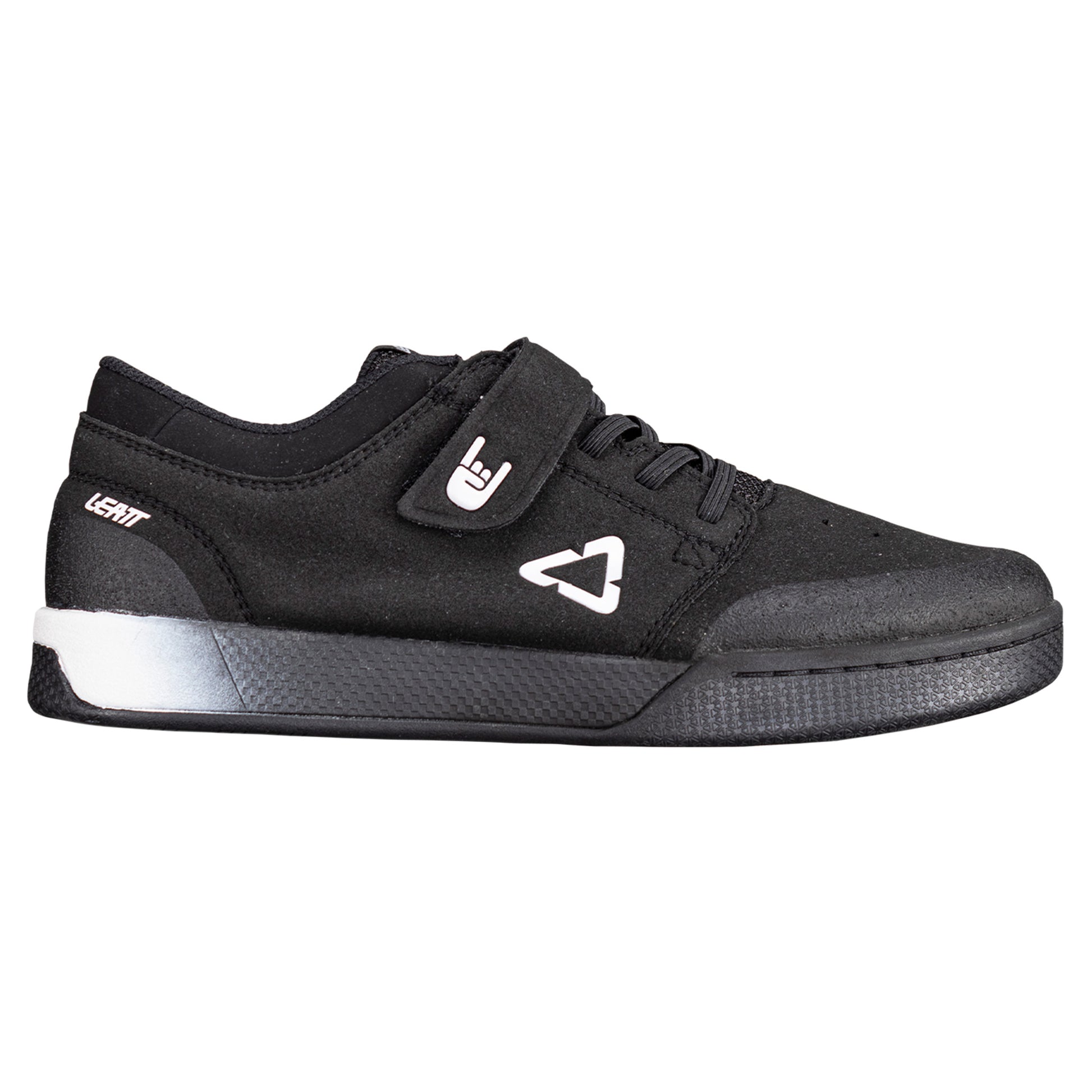 Leatt Flat 2.0 Youth Shoes - US 3 - Black - Image 1