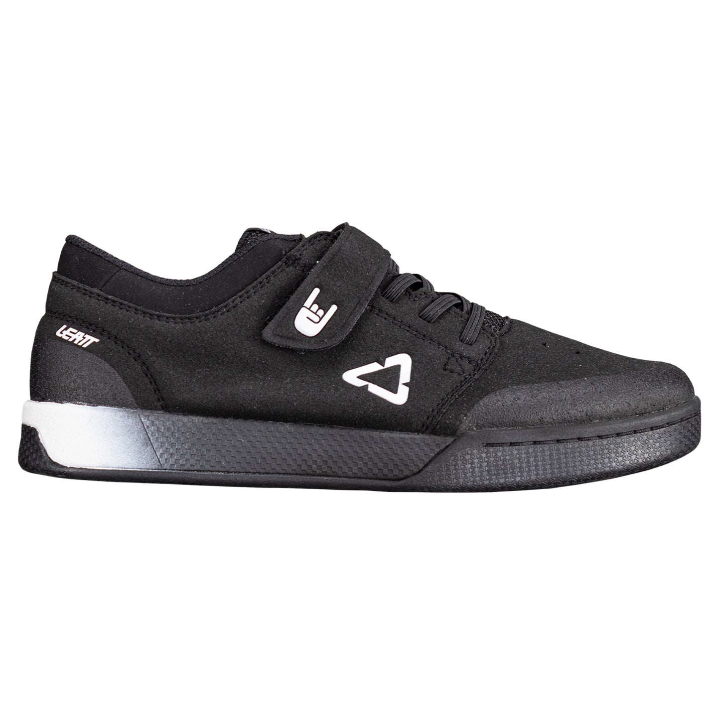 Leatt Flat 2.0 Youth Shoes - US 4 - Black - Image 1