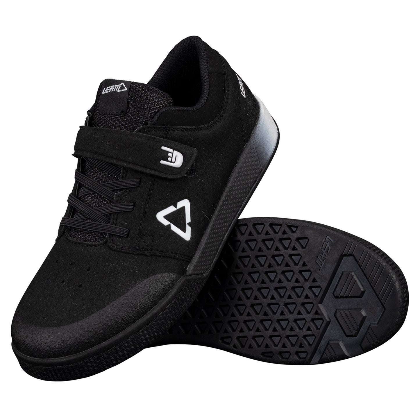 Leatt Flat 2.0 Youth Shoes - US 4 - Black - Image 3