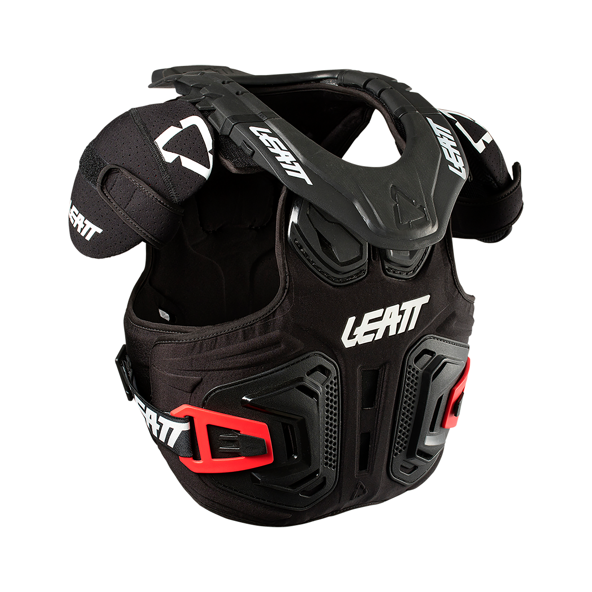Leatt Fusion 2.0 Jr Body Protection Vest - Youth L-XL - Black - Image 1