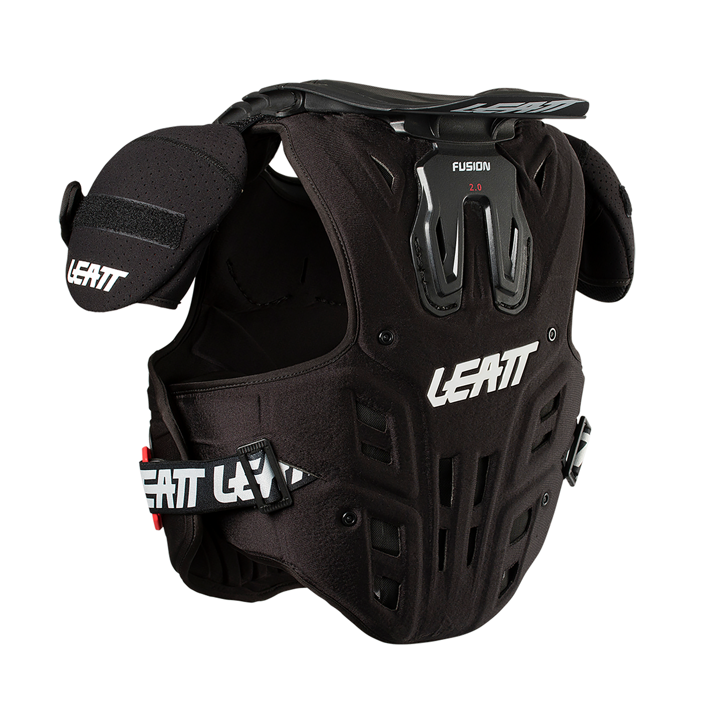 Leatt Fusion 2.0 Jr Body Protection Vest - Youth L-XL - Black - Image 3