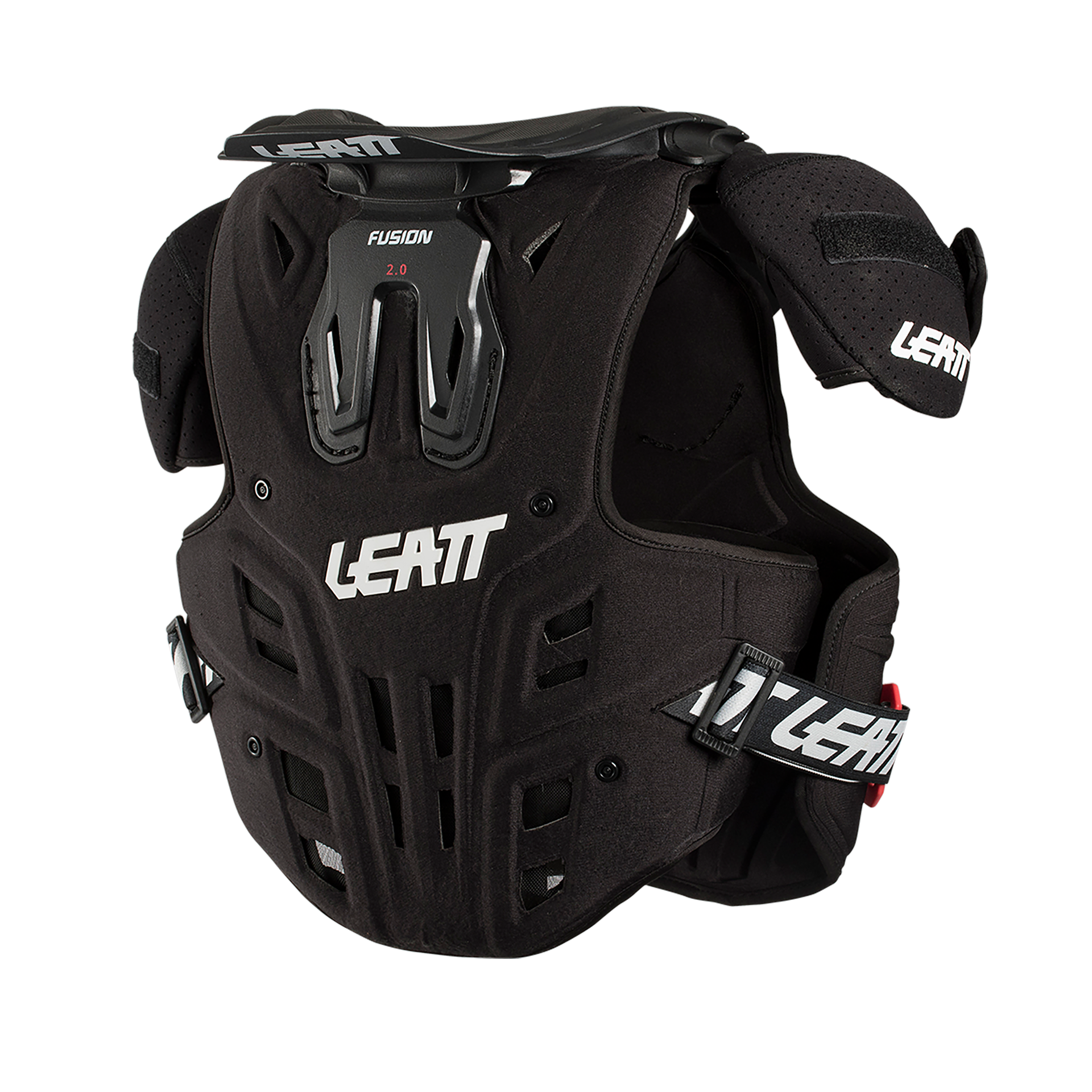Leatt Fusion 2.0 Jr Body Protection Vest - Youth L-XL - Black - Image 4