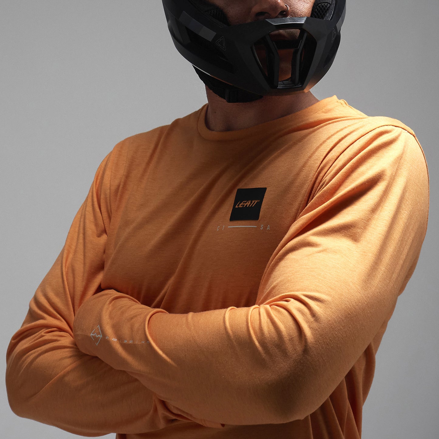 Leatt Gravity 3.0 Long Sleeve Jersey - L - Lager Yellow - Image 6