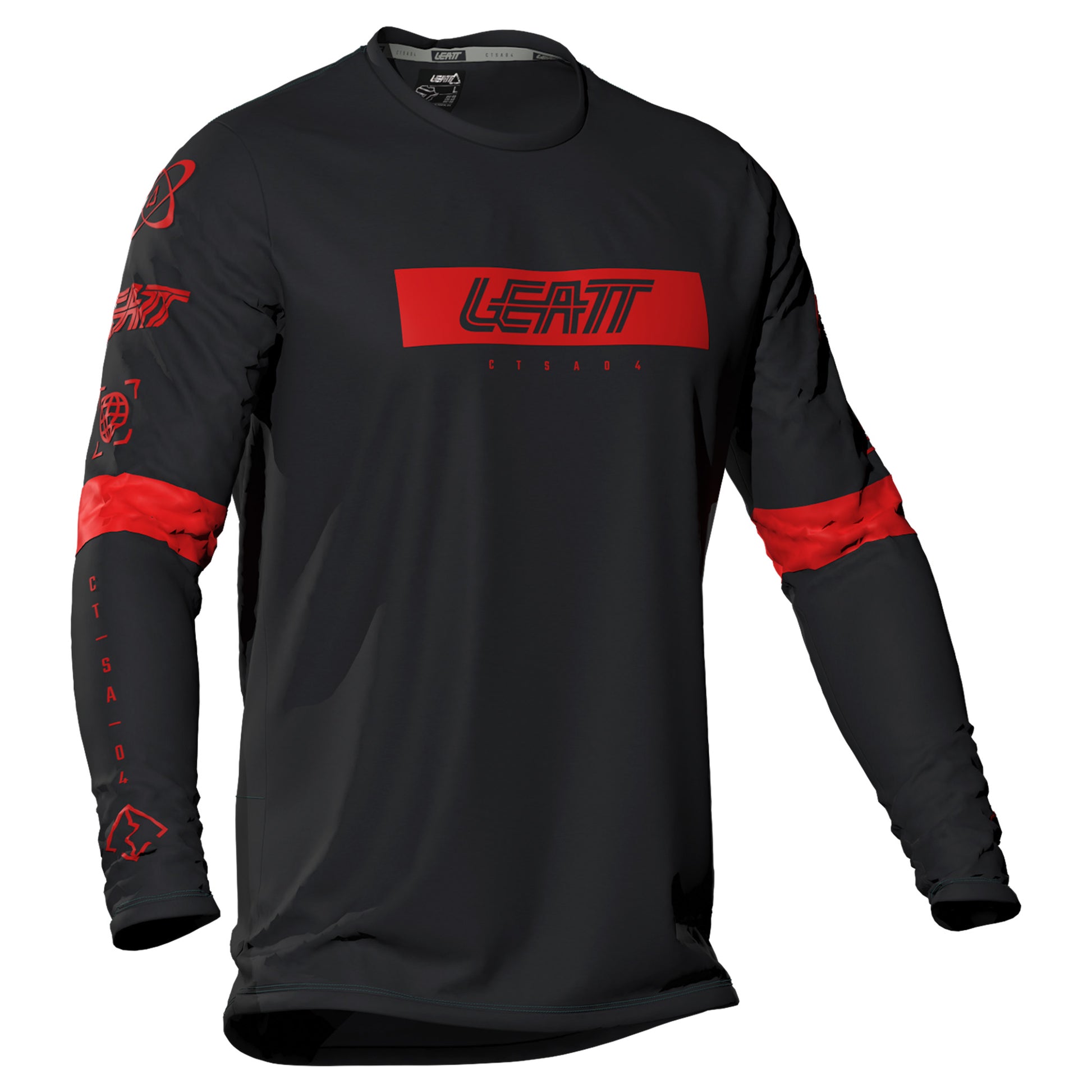 Leatt Gravity 3.0 Long Sleeve Youth Jersey - XL - Black - Image 1