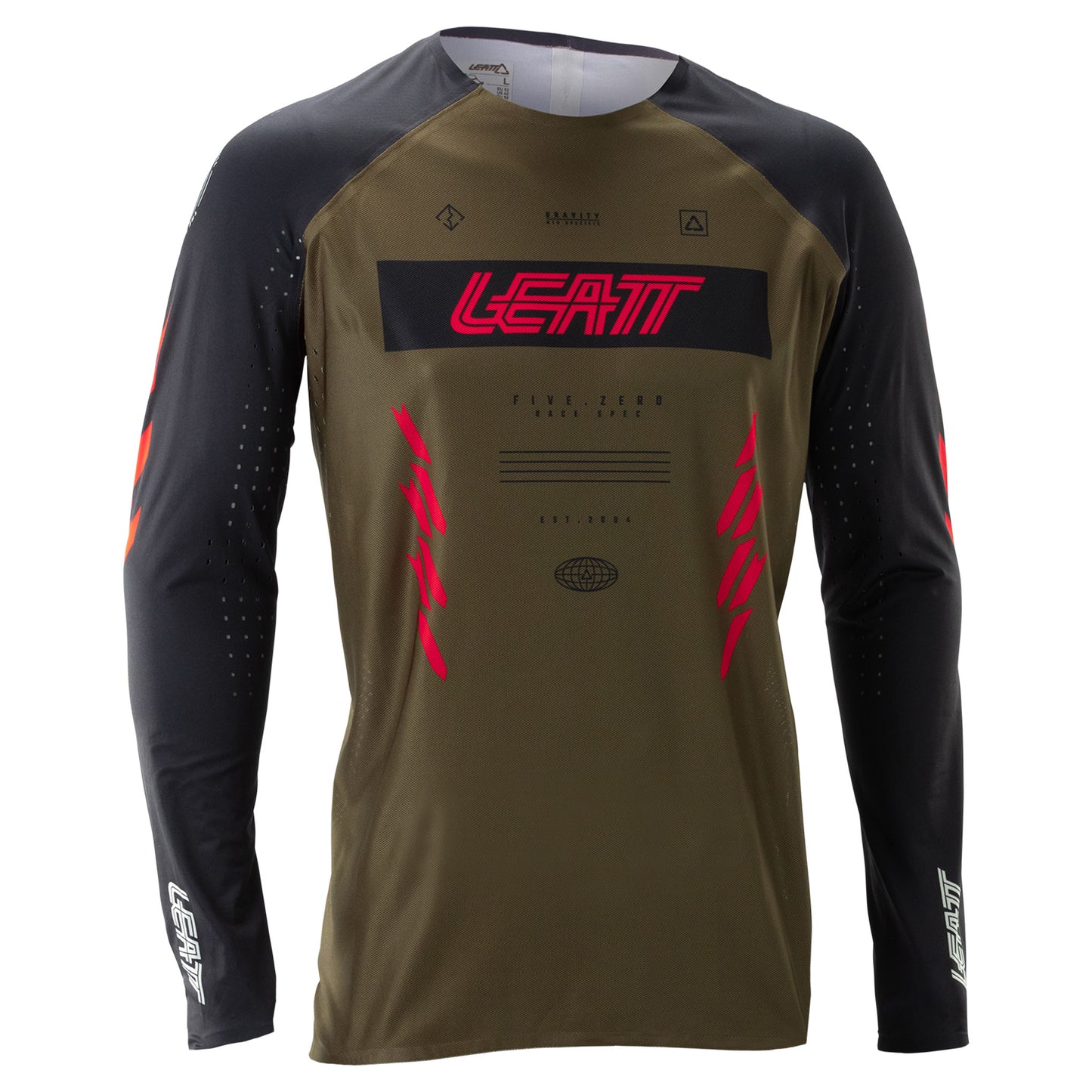 Leatt Gravity 5.0 Jersey - L - Race Brown - Image 1