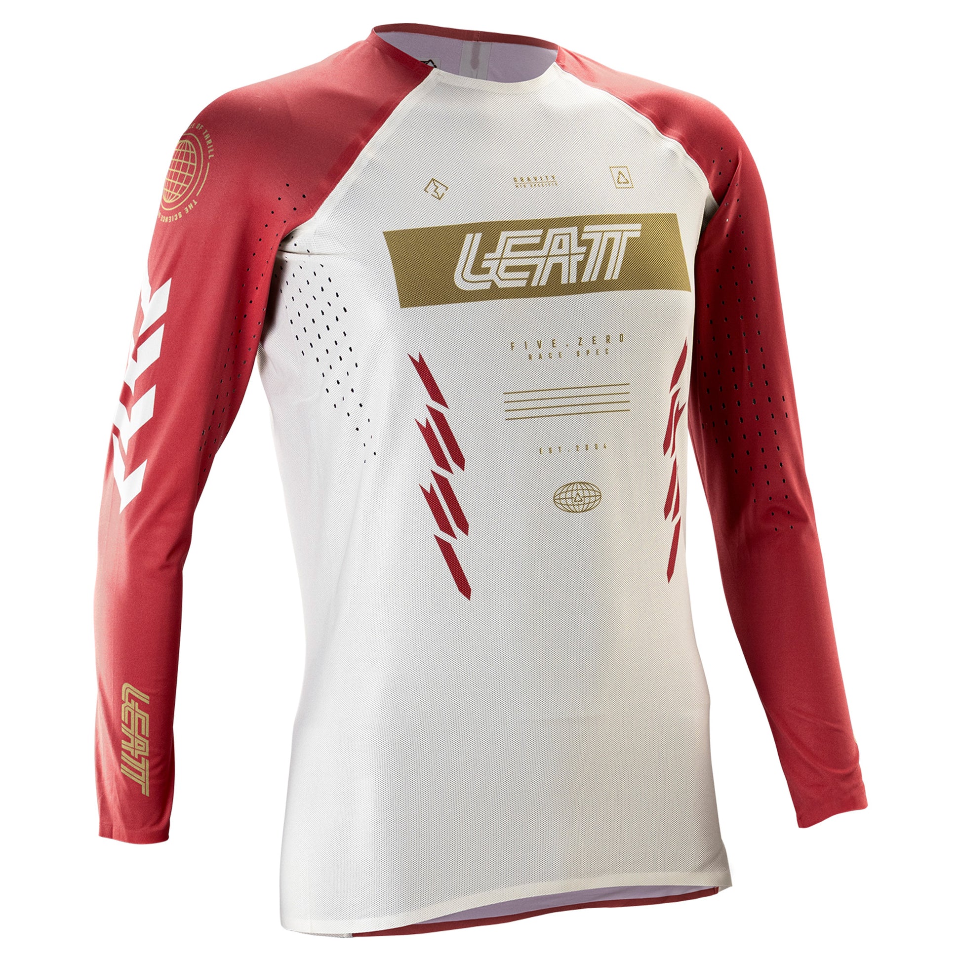 Leatt Gravity 5.0 Women's Jersey - L - Race Red - Image 1
