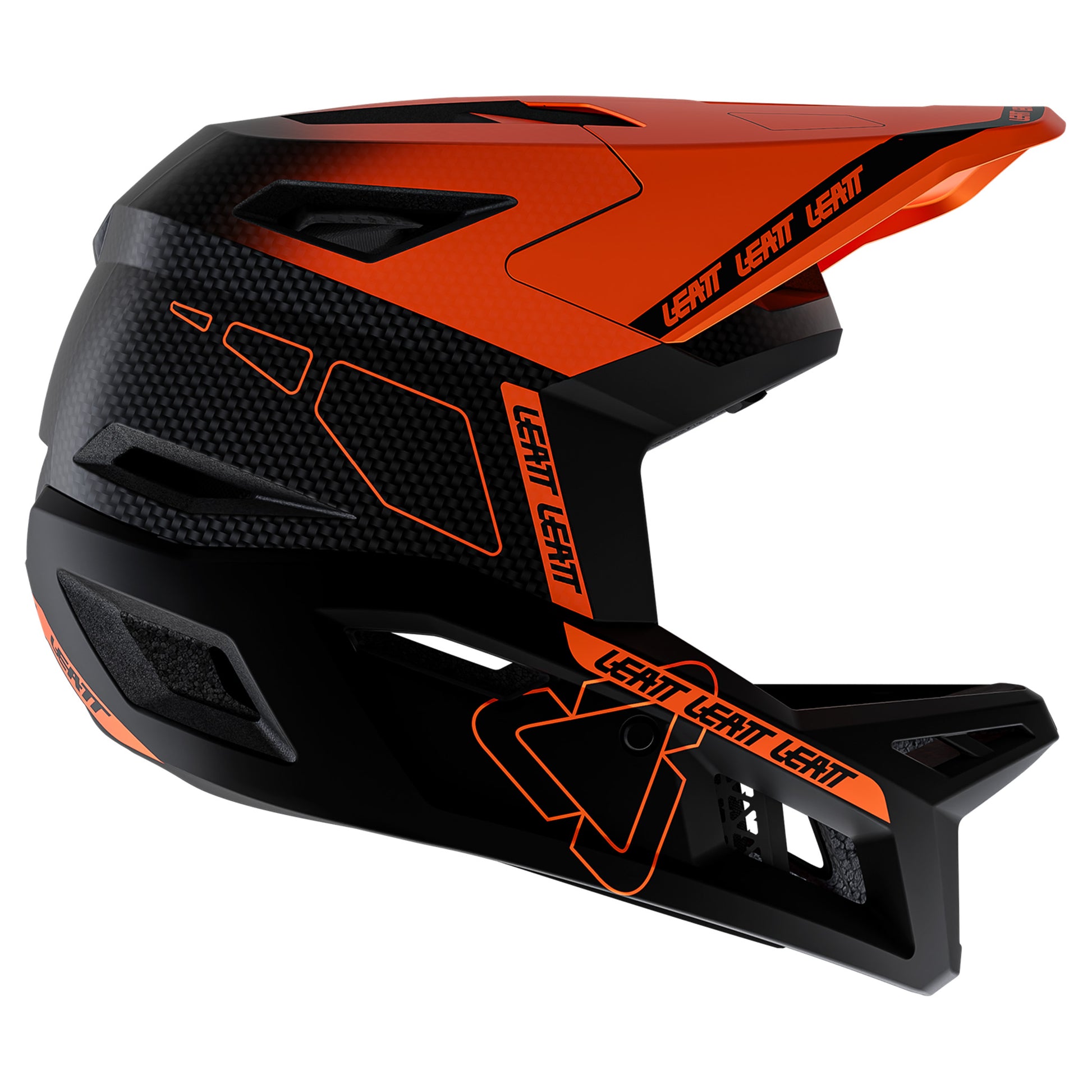 Leatt Gravity 6.0 Carbon Helmet - XL - Glow Orange - Image 1