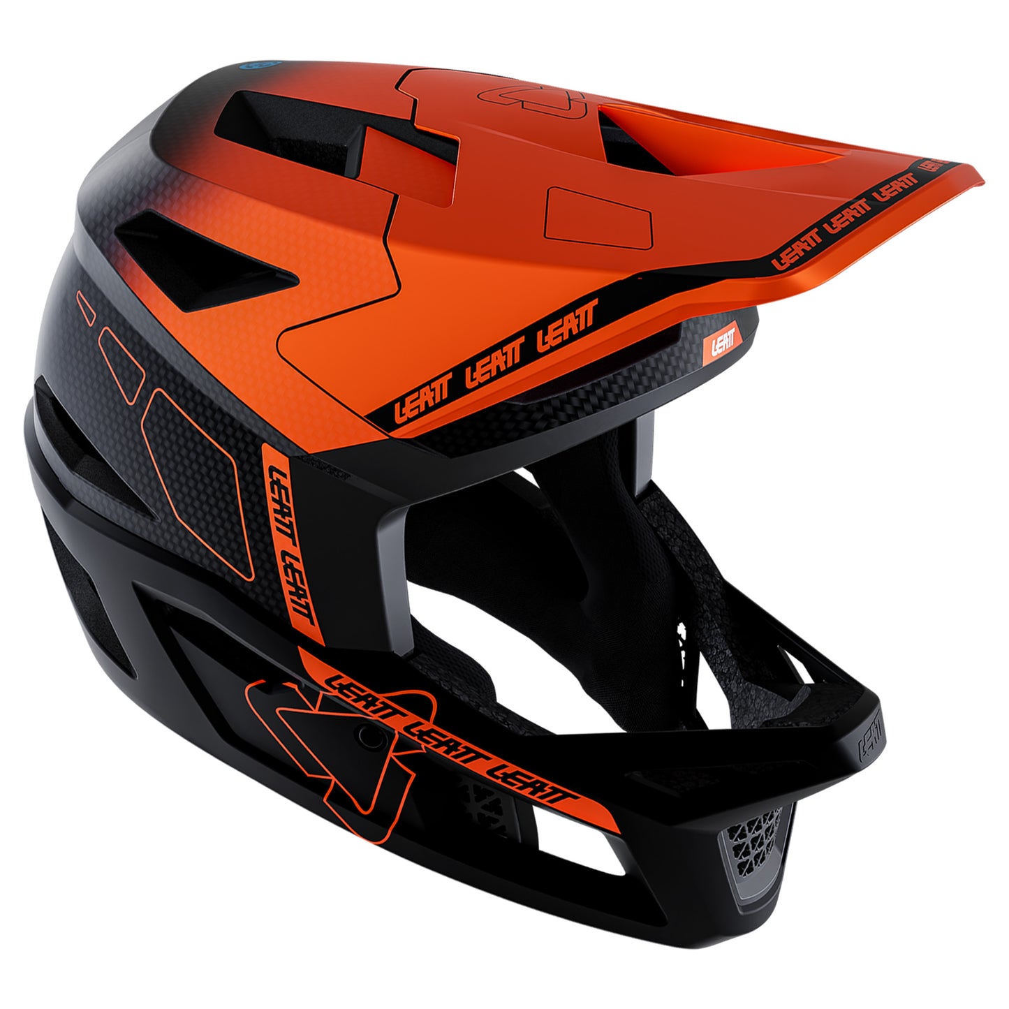 Leatt Gravity 6.0 Carbon Helmet - XL - Glow Orange - Image 3