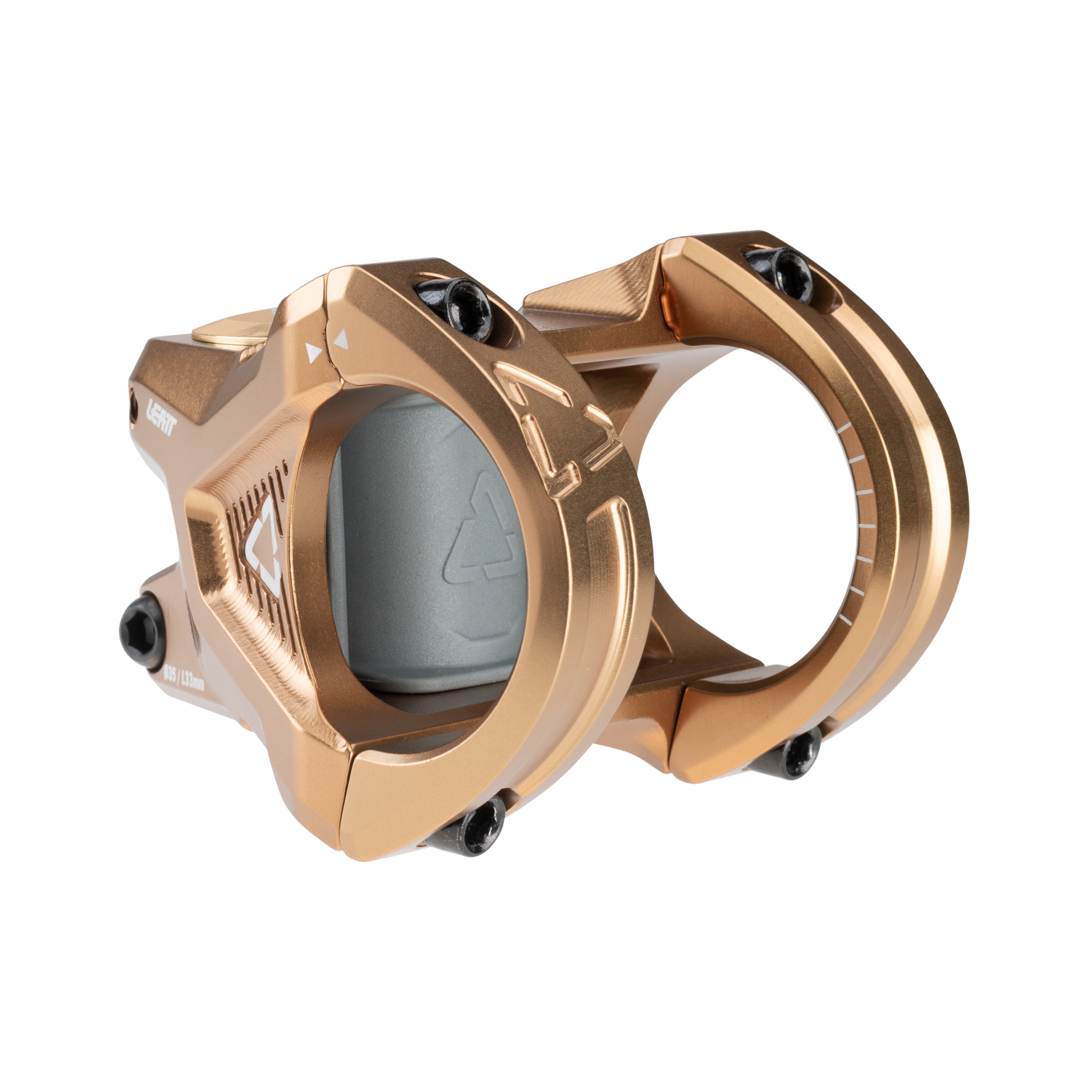 Leatt Gravity 6.0 Stem - 1 1/8th Inch Steerer - 35mm - 33mm - 0 Degree - Frost Bronze - Image 3