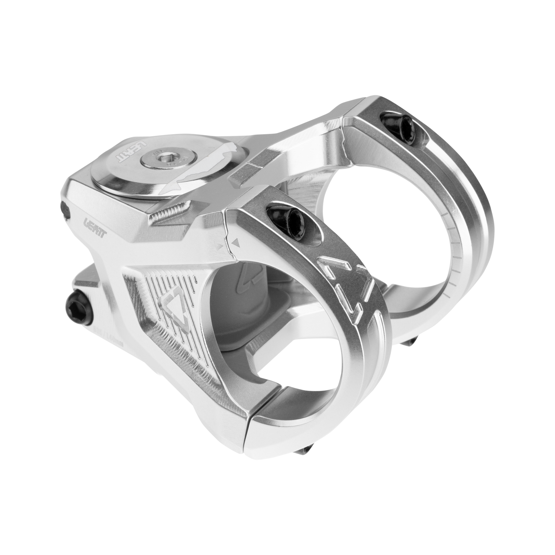 Leatt Gravity 6.0 Stem - 1 1/8th Inch Steerer - 35mm - 33mm - 0 Degree - Silver - Image 1