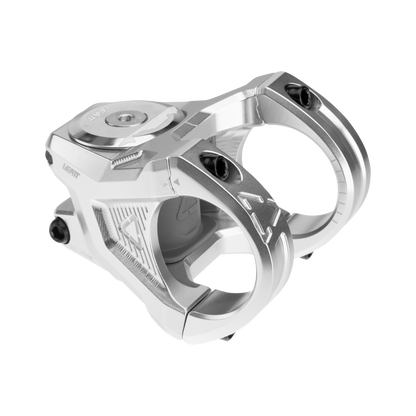 Leatt Gravity 6.0 Stem - 1 1/8th Inch Steerer - 35mm - 33mm - 0 Degree - Silver - Image 1