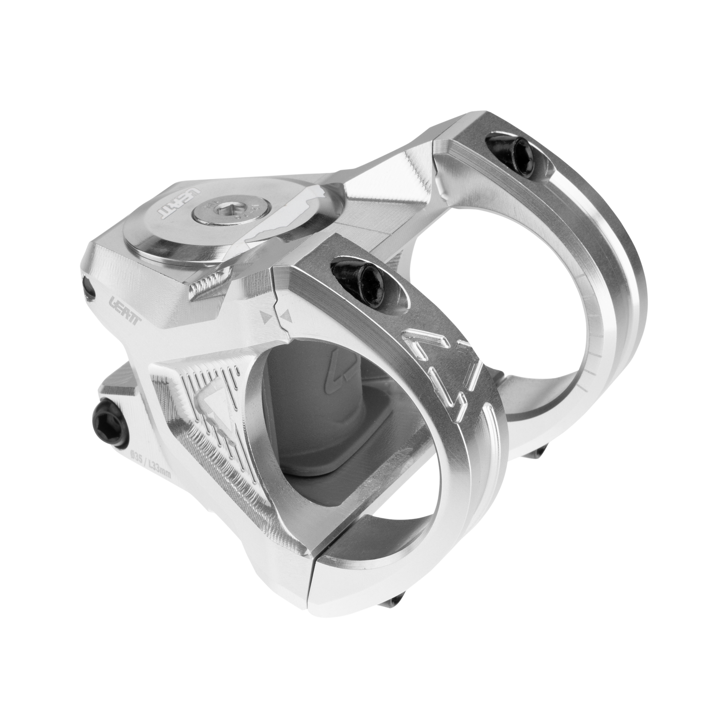 Leatt Gravity 6.0 Stem - 1 1/8th Inch Steerer - 35mm - 33mm - 0 Degree - Silver - Image 2