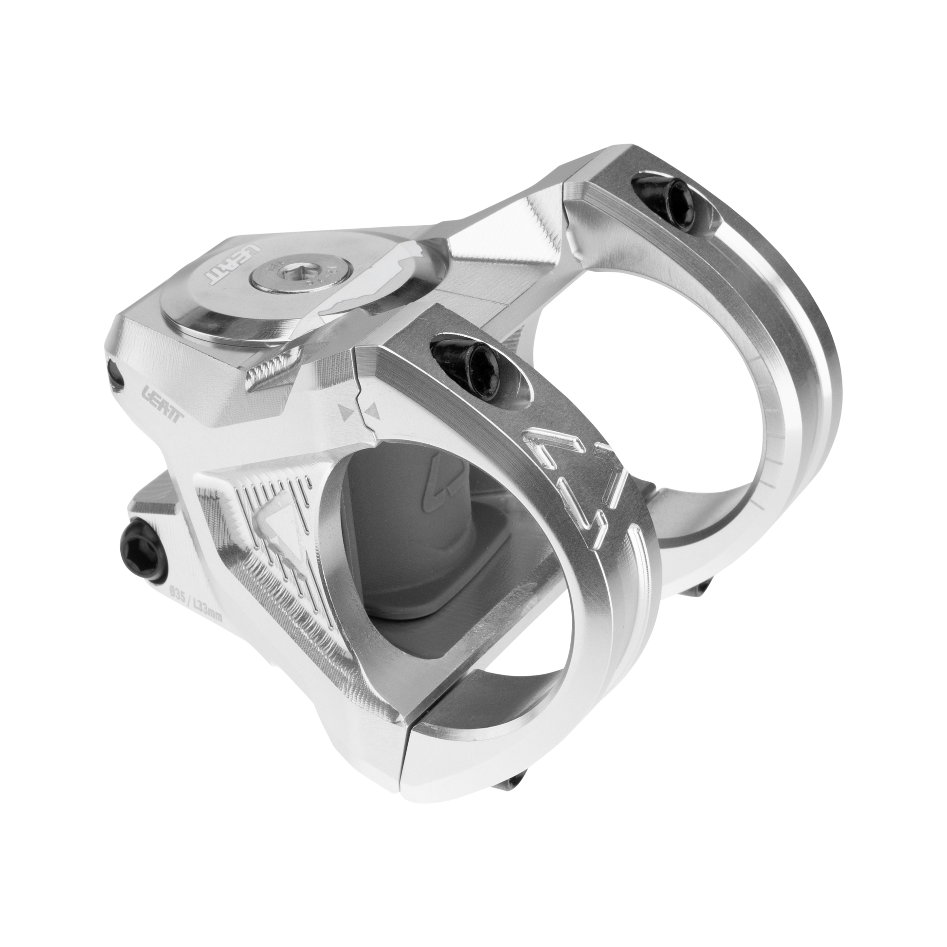 Leatt Gravity 6.0 Stem - 1 1/8th Inch Steerer - 35mm - 33mm - 0 Degree - Silver - Image 2