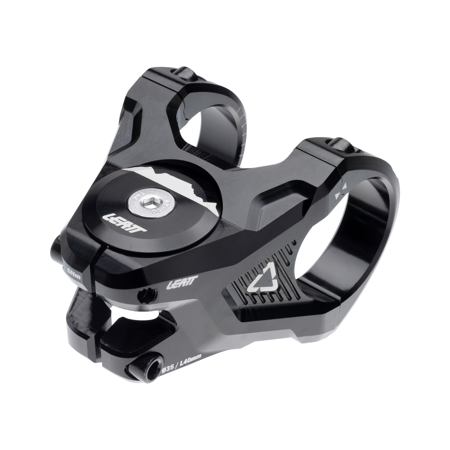 Leatt Gravity 6.0 Stem - 1 1/8th Inch Steerer - 35mm - 40mm - 0 Degree - Black - Image 1