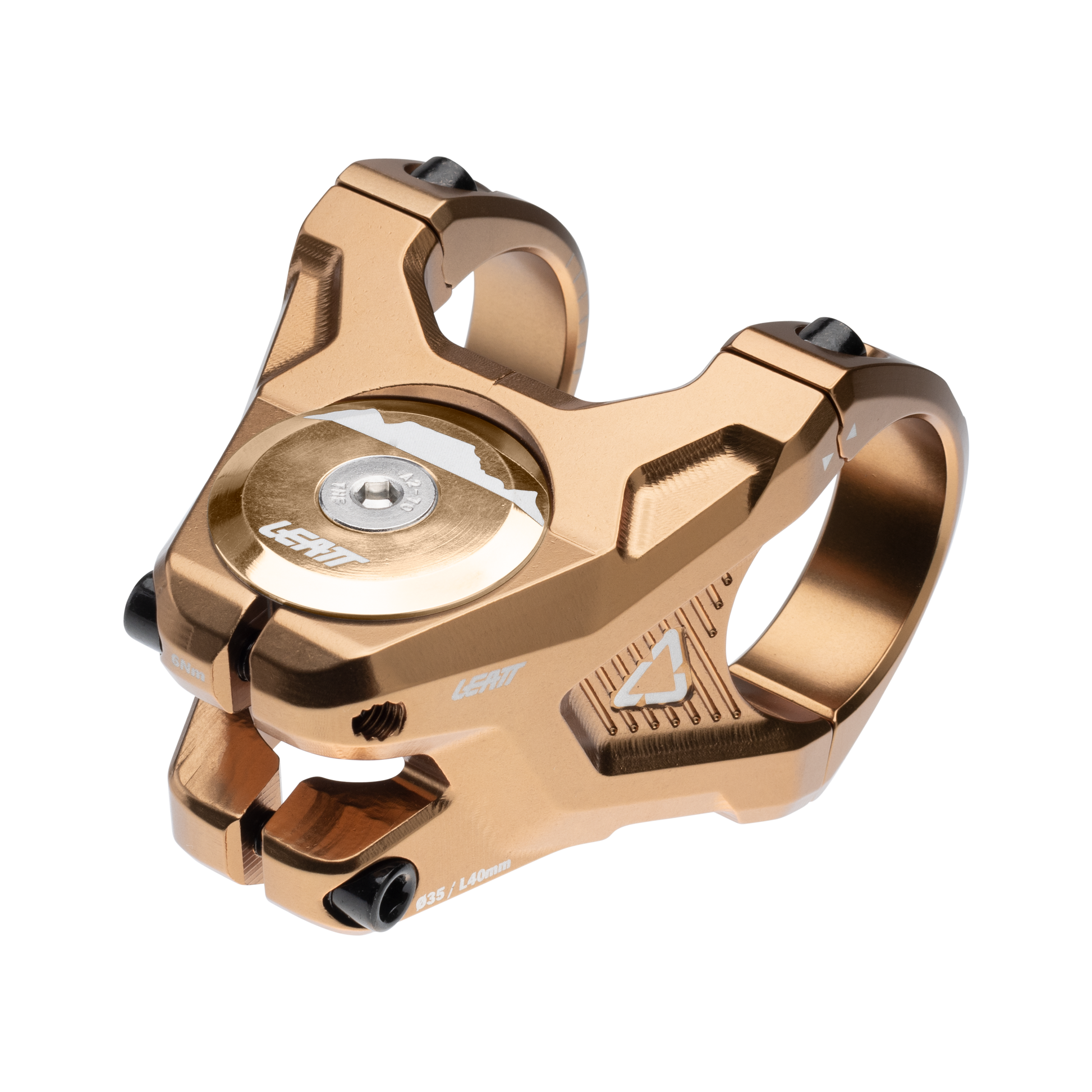 Leatt Gravity 6.0 Stem - 1 1/8th Inch Steerer - 35mm - 40mm - 0 Degree - Frost Bronze - Image 1