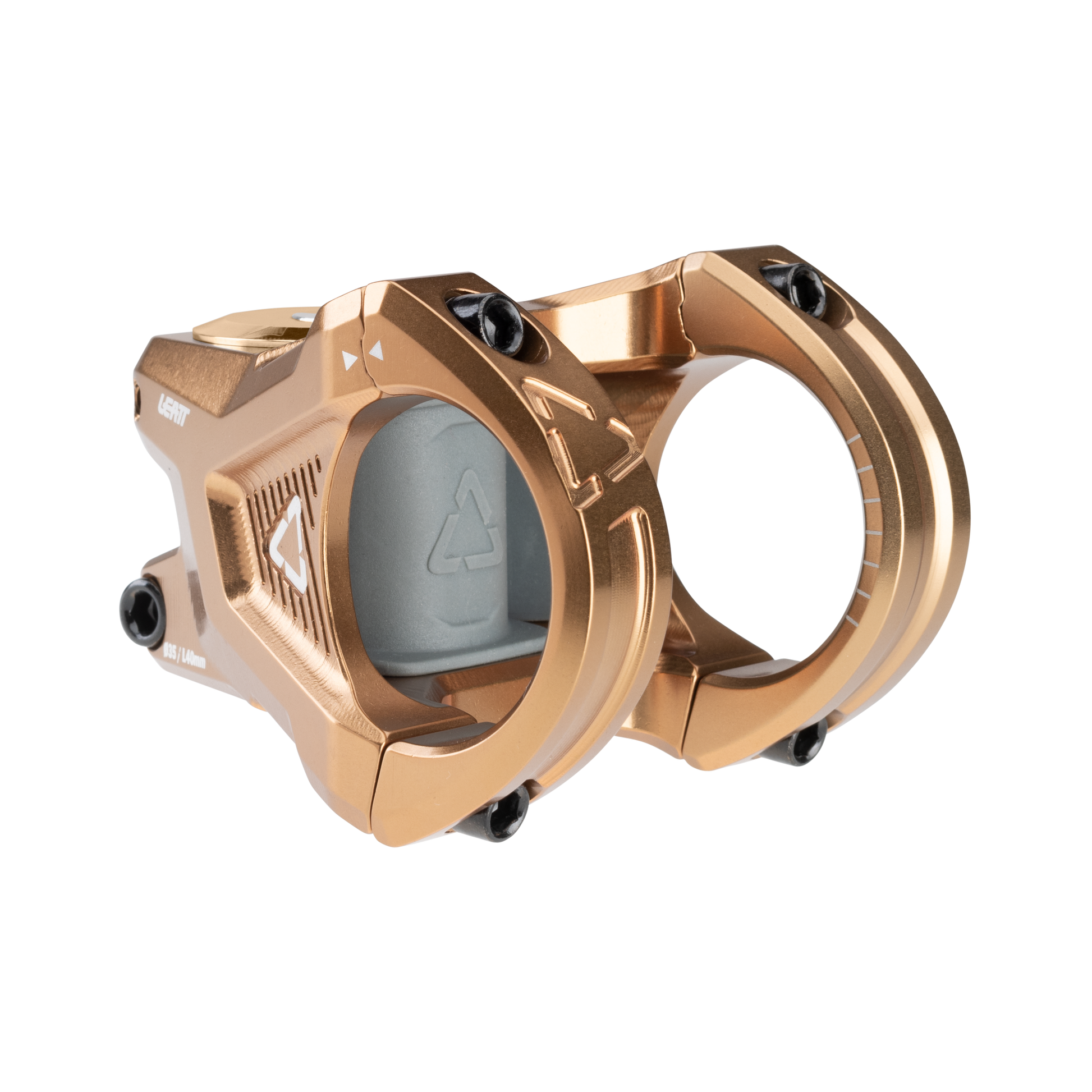 Leatt Gravity 6.0 Stem - 1 1/8th Inch Steerer - 35mm - 40mm - 0 Degree - Frost Bronze - Image 3