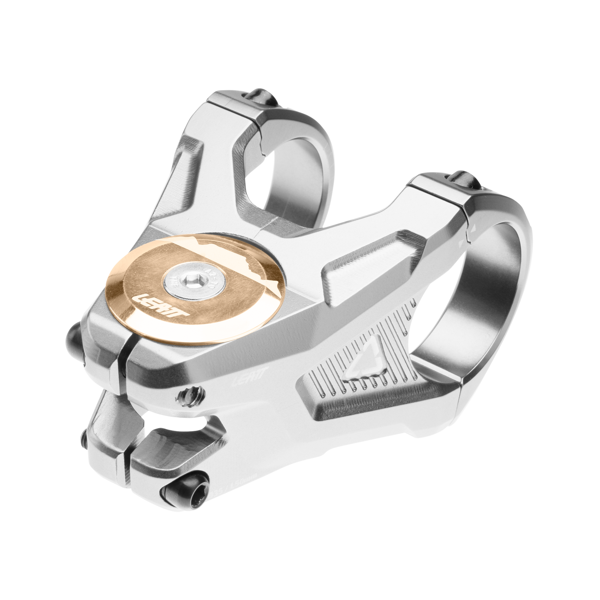 Leatt Gravity 6.0 Stem - 1 1/8th Inch Steerer - 35mm - 50mm - 0 Degree - Silver - Image 1