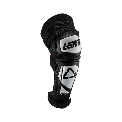 Leatt Junior EXT Knee Guard - Child - One Size Fits Most - White - Black - Image 1