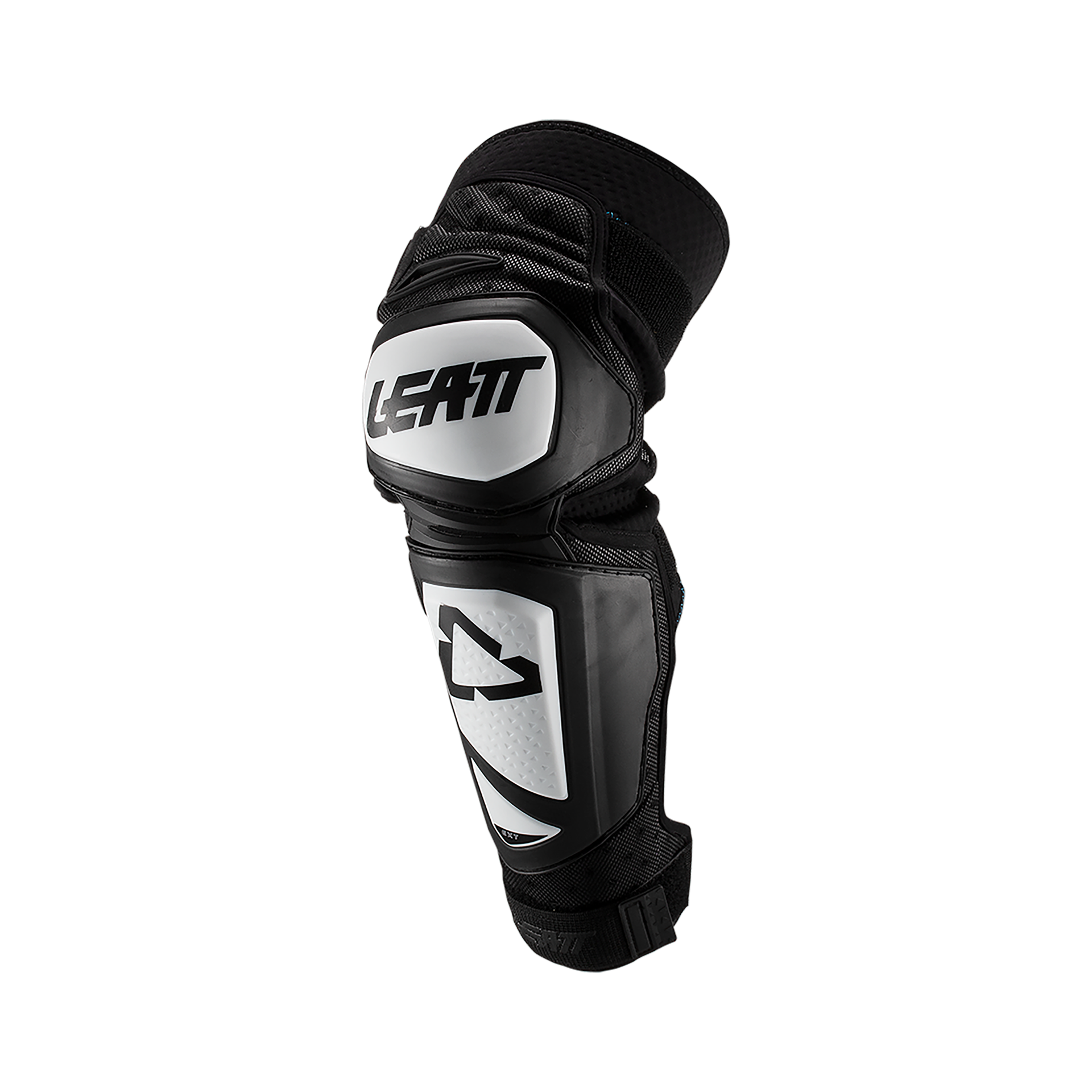 Leatt Junior EXT Knee Guard - Child - One Size Fits Most - White - Black - Image 3