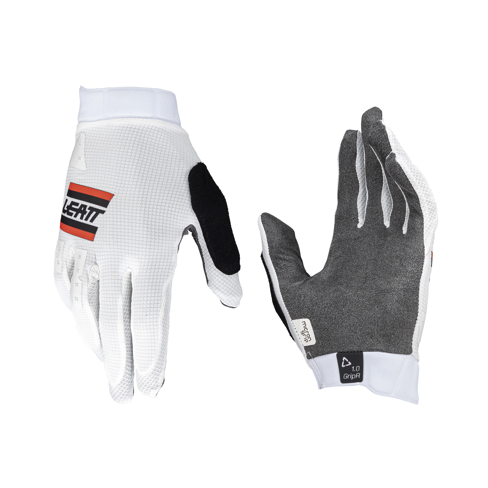 Leatt MTB 1.0 GripR Gloves - S - White - Image 1