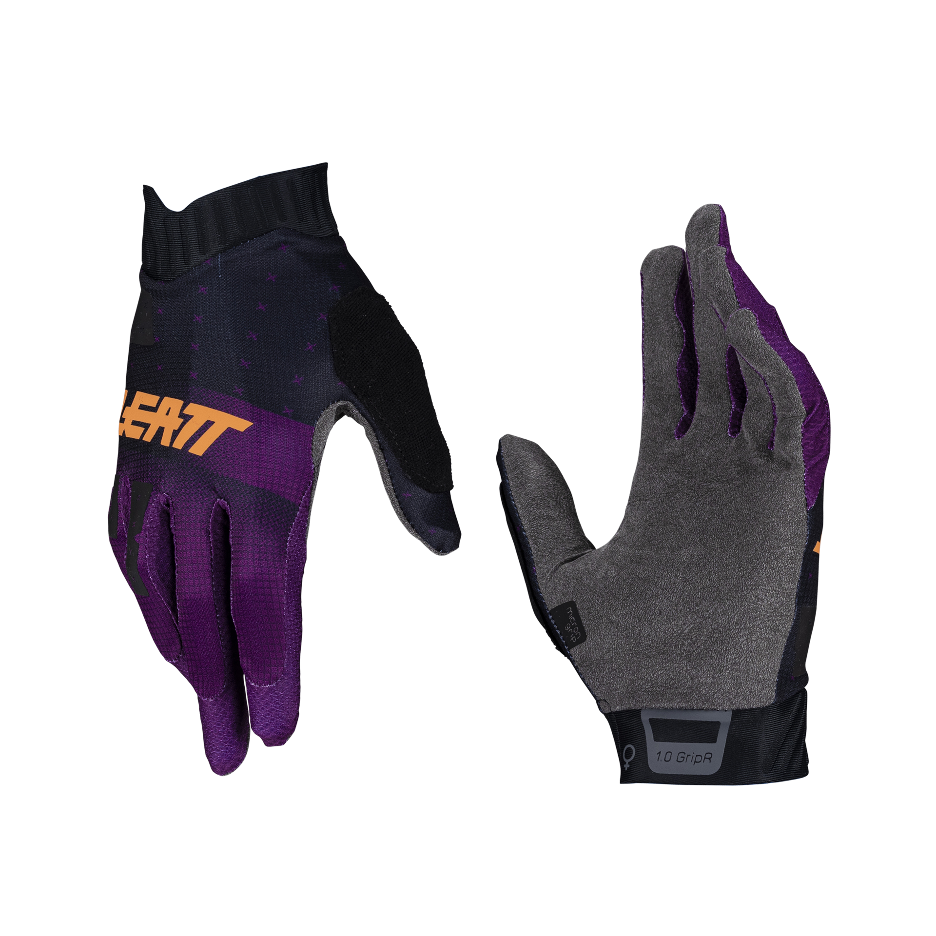 Leatt MTB 1.0 GripR Women's Gloves - Women's M - Purple - Image 1
