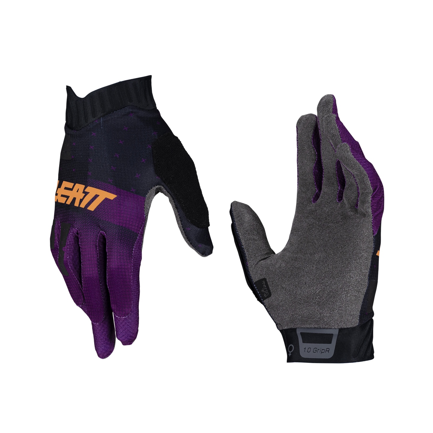 Leatt MTB 1.0 GripR Women's Gloves - Women's S - Purple - Image 1