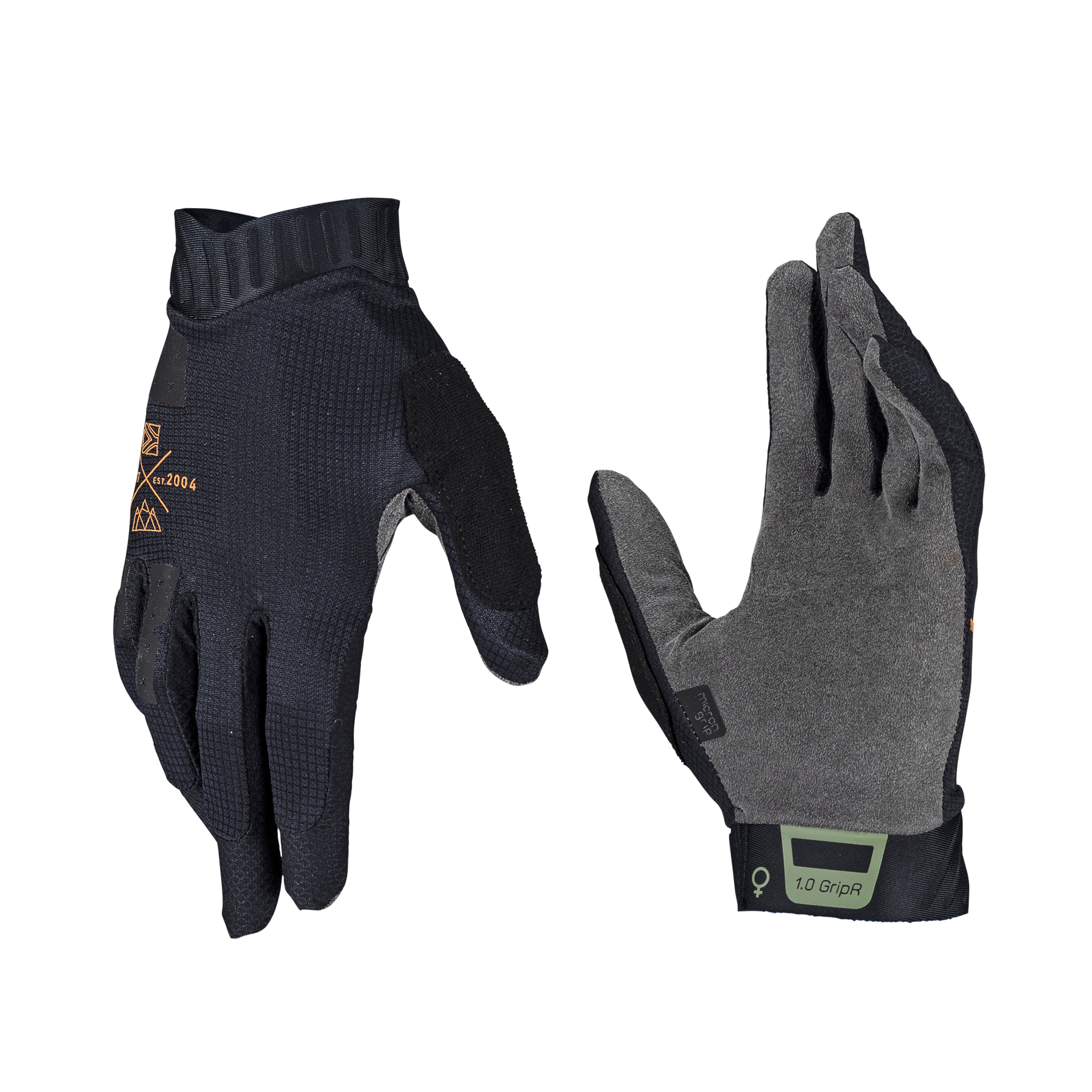 Leatt MTB 1.0 GripR Women's Gloves - Women's S - Stealth - Image 1