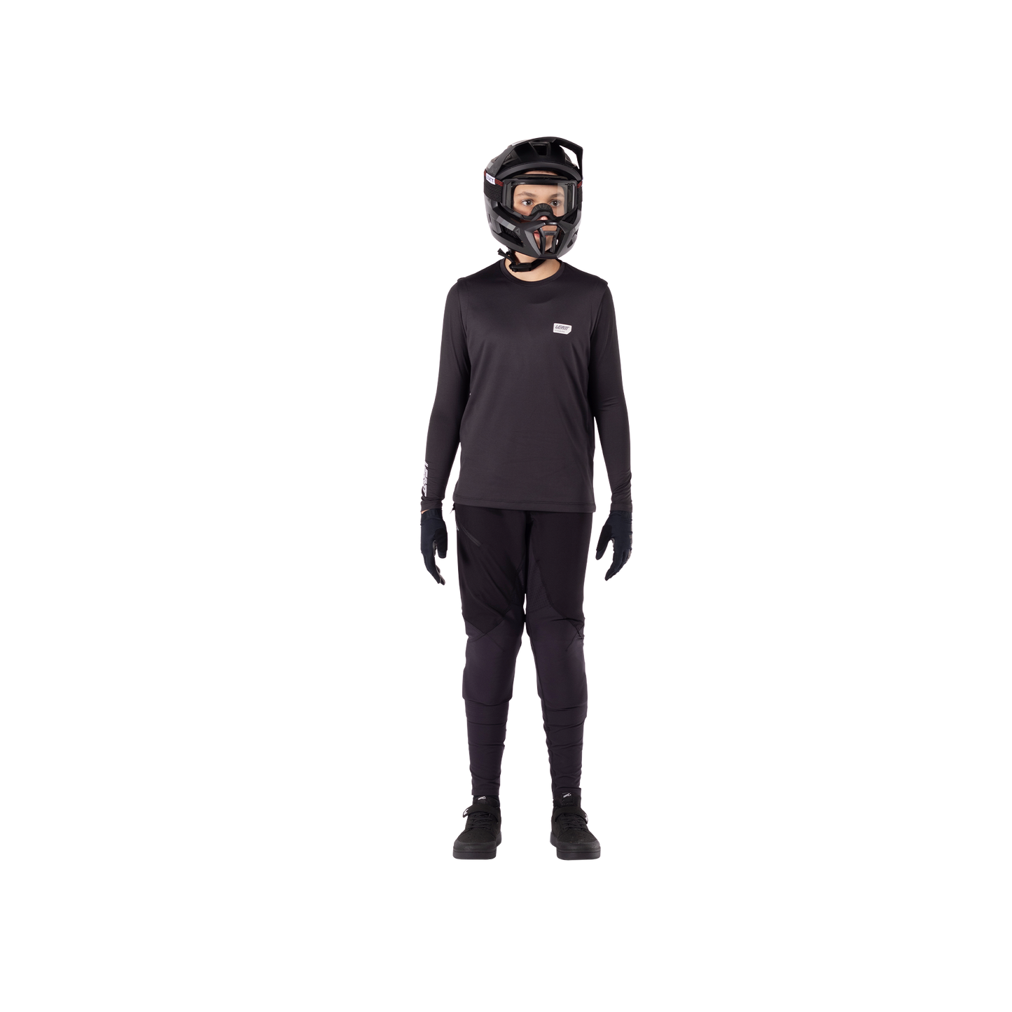 Leatt MTB 1.0 Junior Ride Kit - Youth L - Black - Image 1