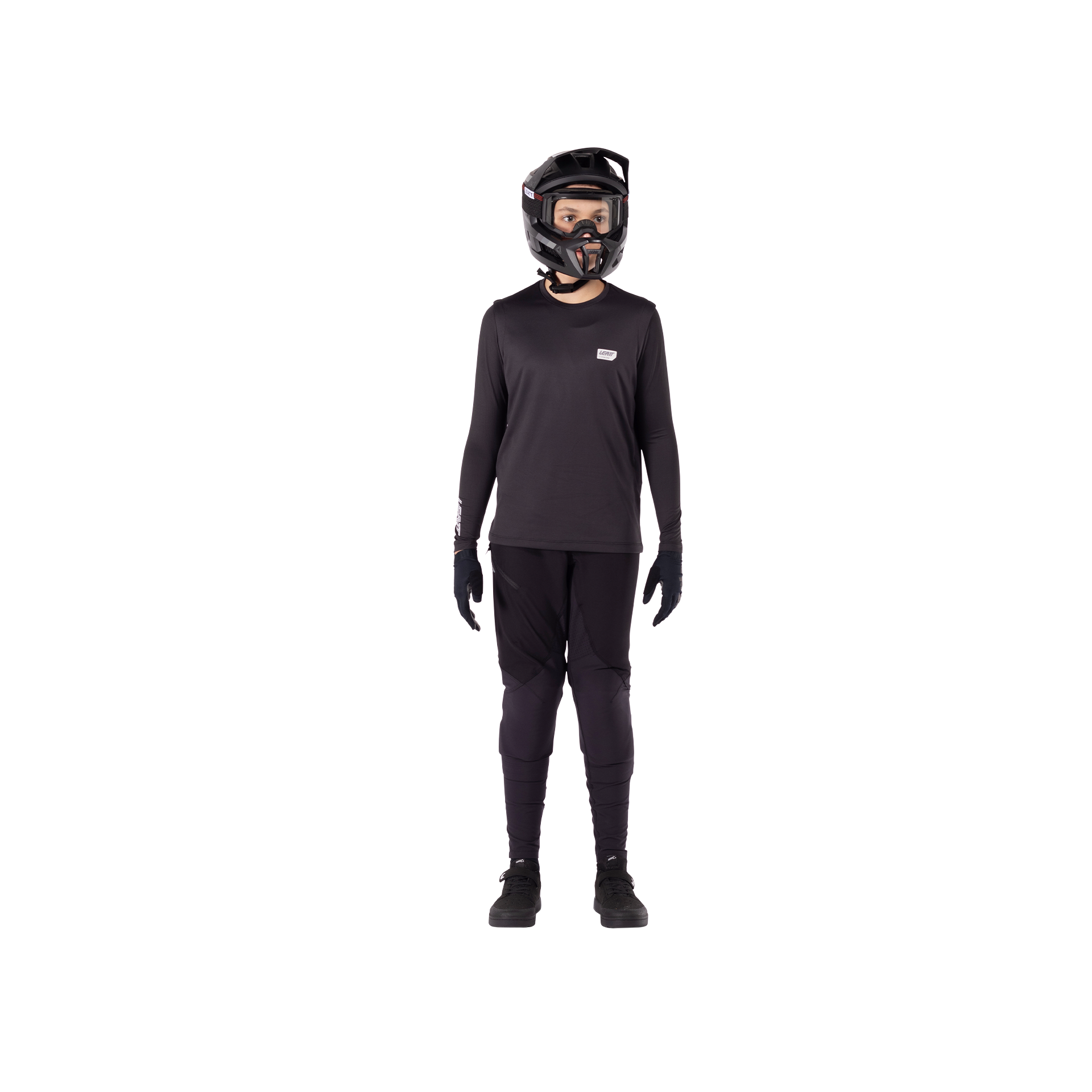 Leatt MTB 1.0 Junior Ride Kit - Youth L - Black - Image 1